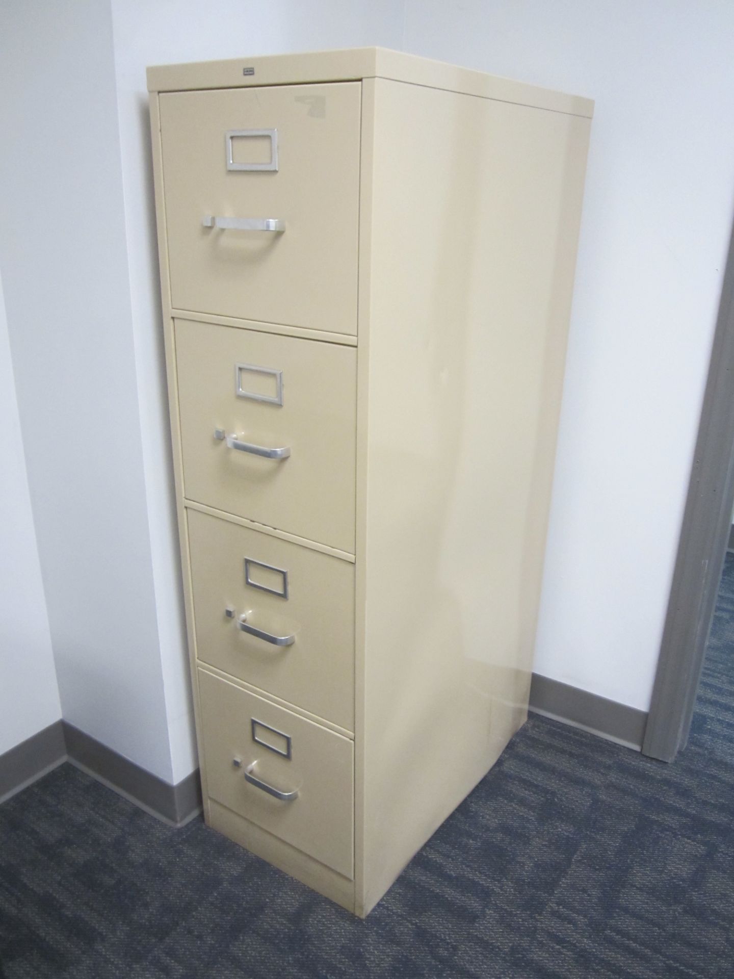 L-Shaped Desk with Backshelf, (2) 2-Drawer Lateral Files, and 4-Drawer File Cabinets - Image 3 of 3