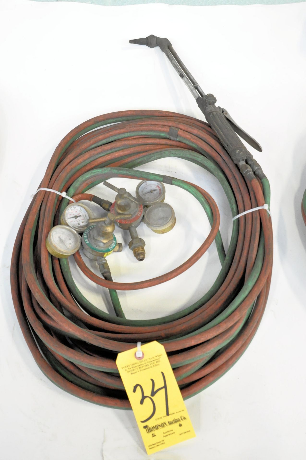 Oxygen/Acetylene Hose with Torch and Gauges