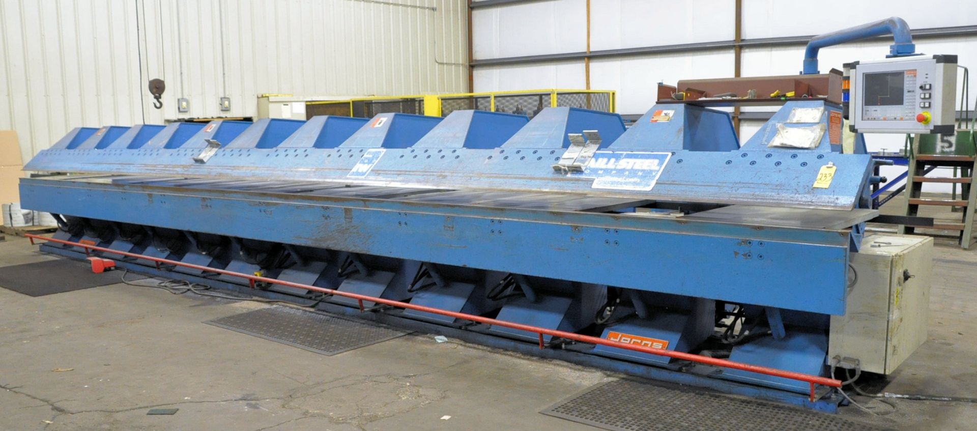 Jorns AG Type Super-Line-300S-SO-CNC800-10-HS, 32' 9" x 12-Gage Power Folding Machine, s/n 04100-00/