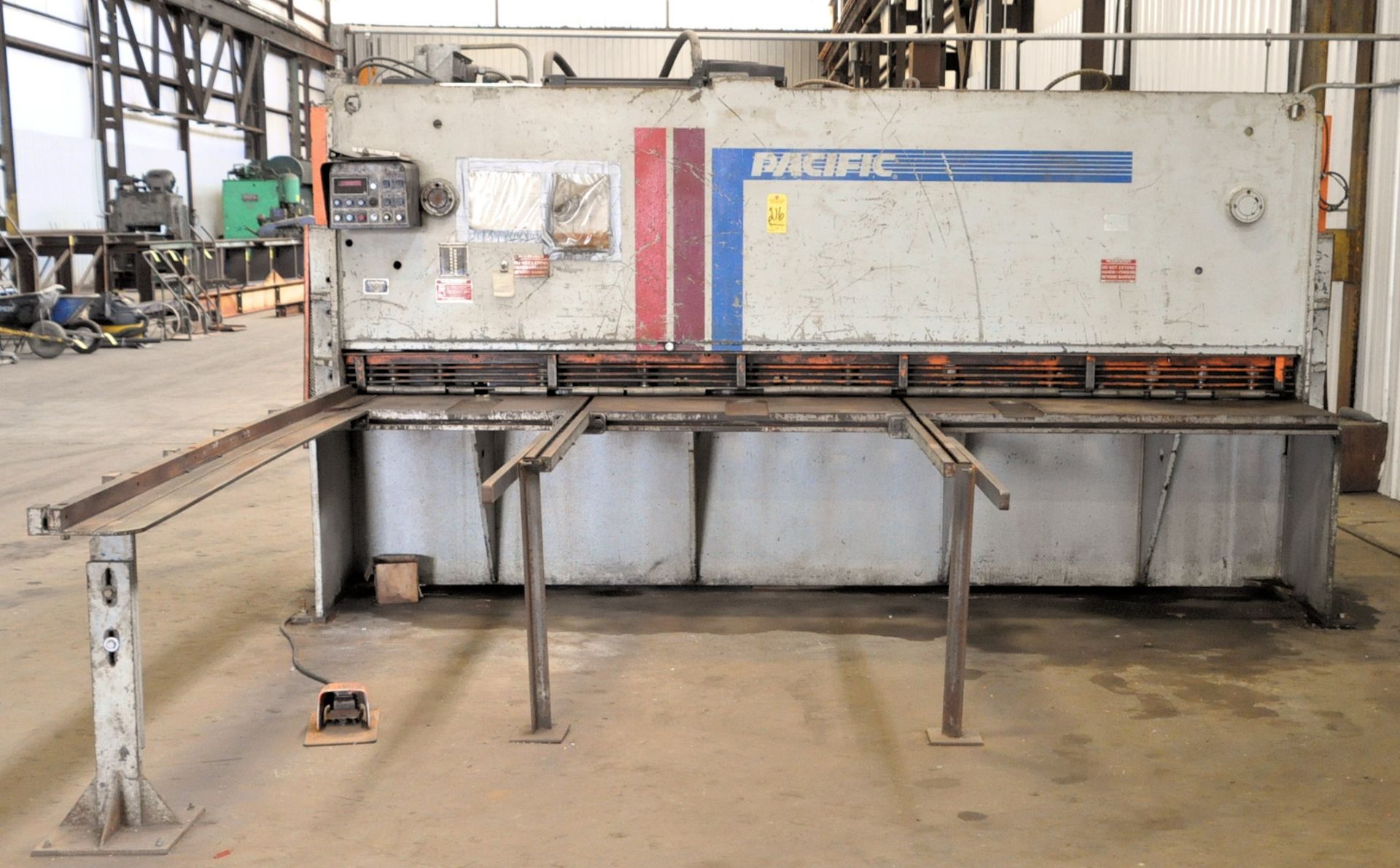 Pacific HTC Model 250-12PS, 144" x .250 Mild Steel Hydraulic Squaring Shear, s/n 3923040, Pacific HT - Image 2 of 7