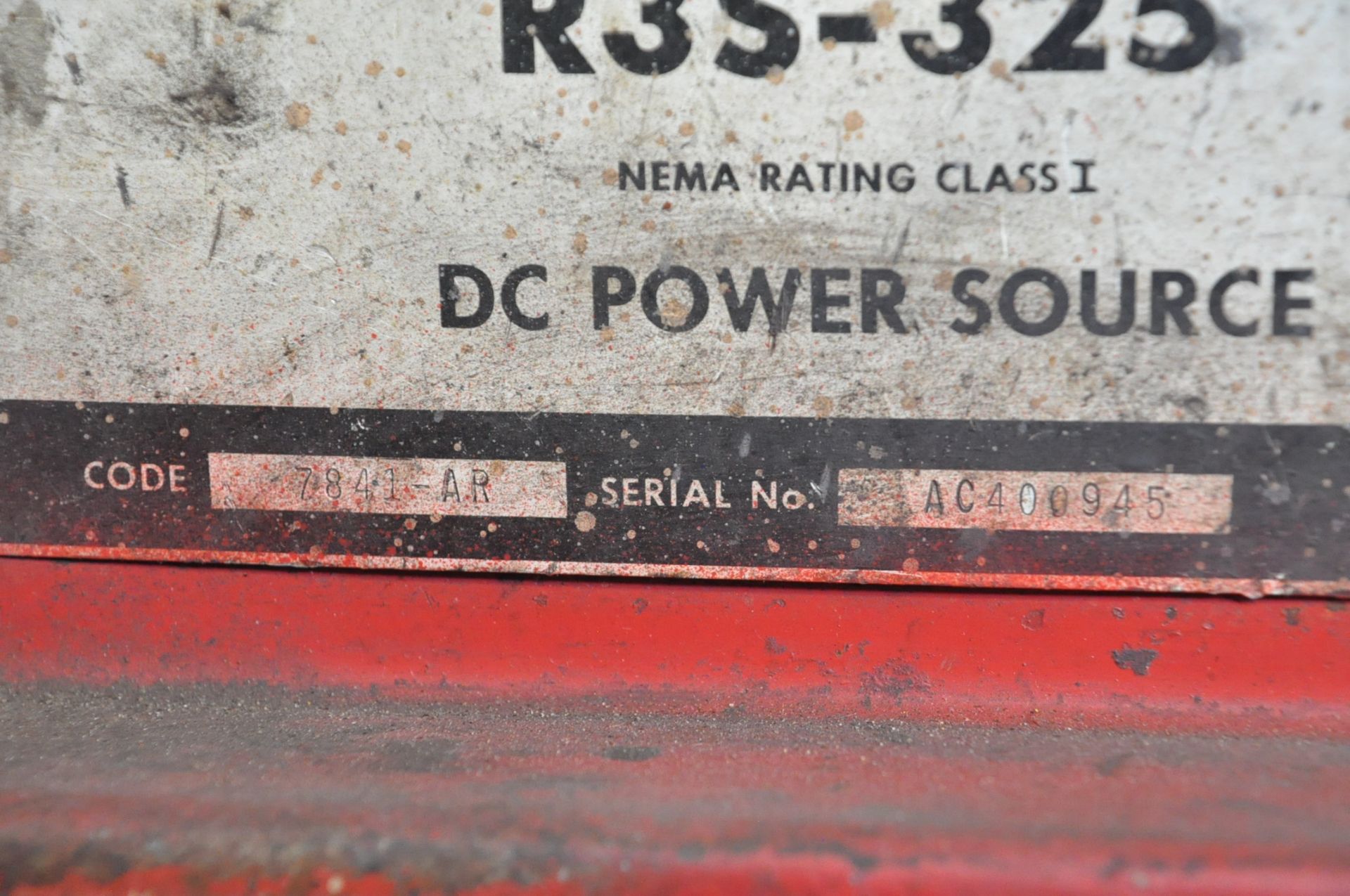 Lincoln Idealarc R3S-325, 325-Amp Capacity DC Arc Welding Power Source, S/n AC400945, with Lincoln - Image 8 of 8