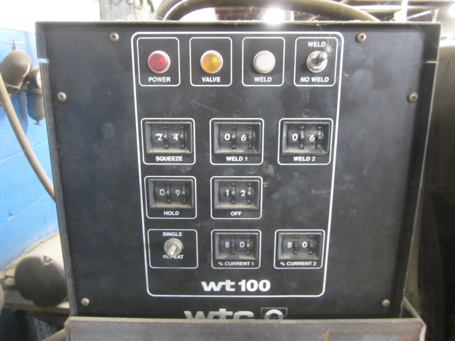 Taylor Windfield Model EN-24-30 Spot Welder SN 46431, 30 KVA, with Weldtronic WT100 Control - Image 5 of 5