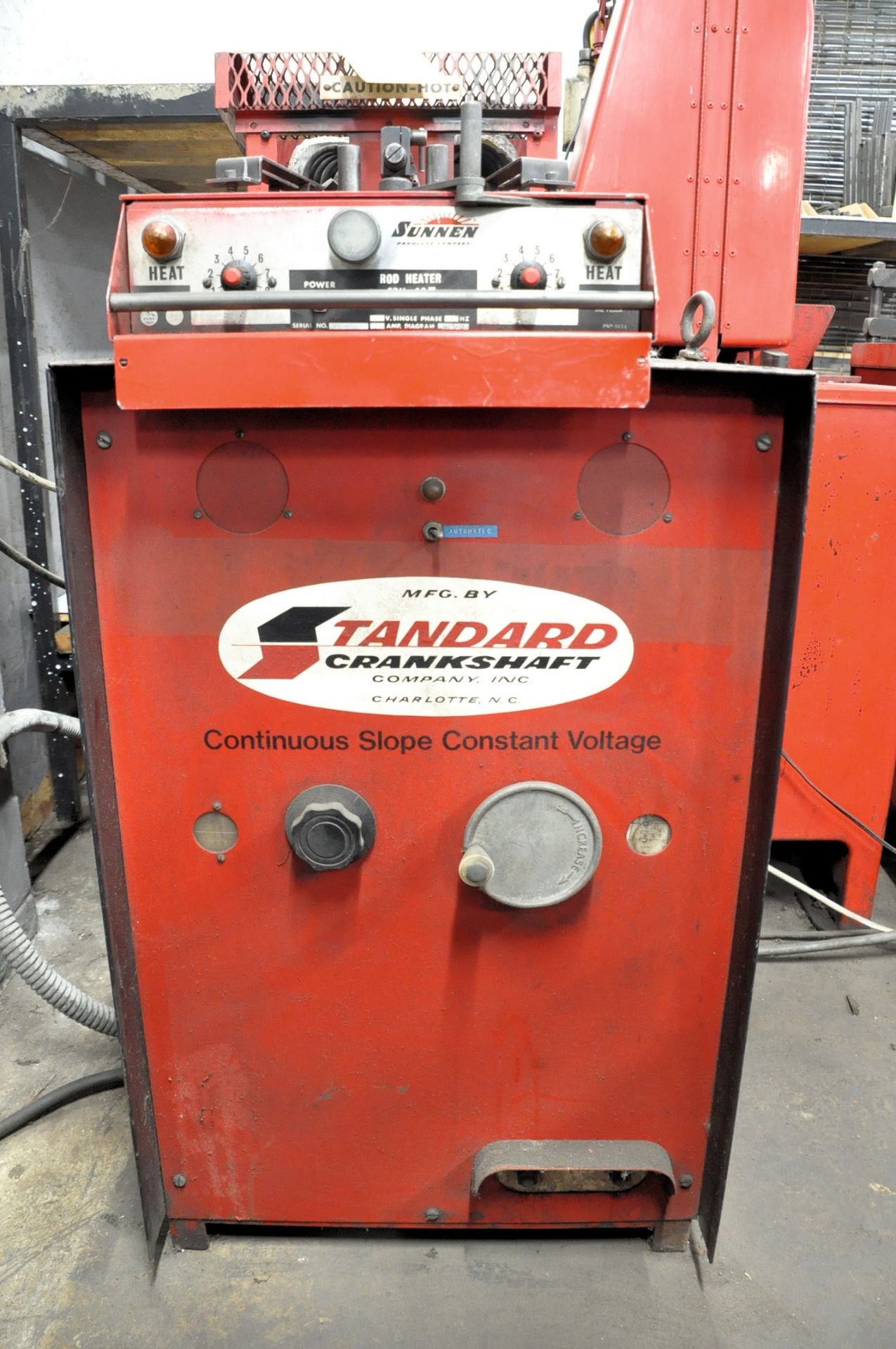 Standard Model 9103, Crankshaft DC Welder, S/n 9050, 9' 4" Travel, Dual Opposed 7 1/2" 3-Jaw - Image 7 of 8