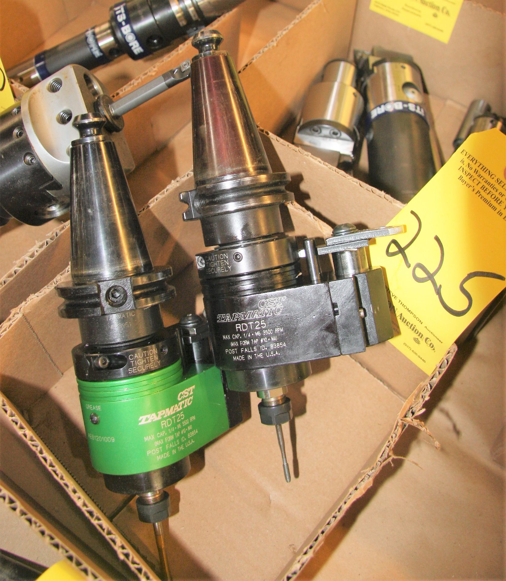 (2) Cat 40 Tapmatic Tapping Heads