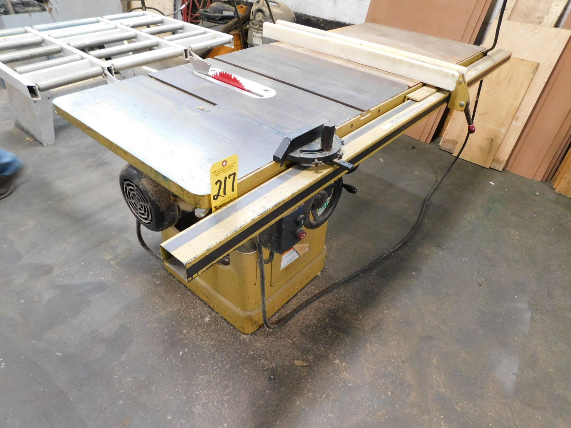 Powermatic Model 66, 10" Table Saw, s/n 93662581, with Fence and Miter Gauge, Loading Fee $100.00