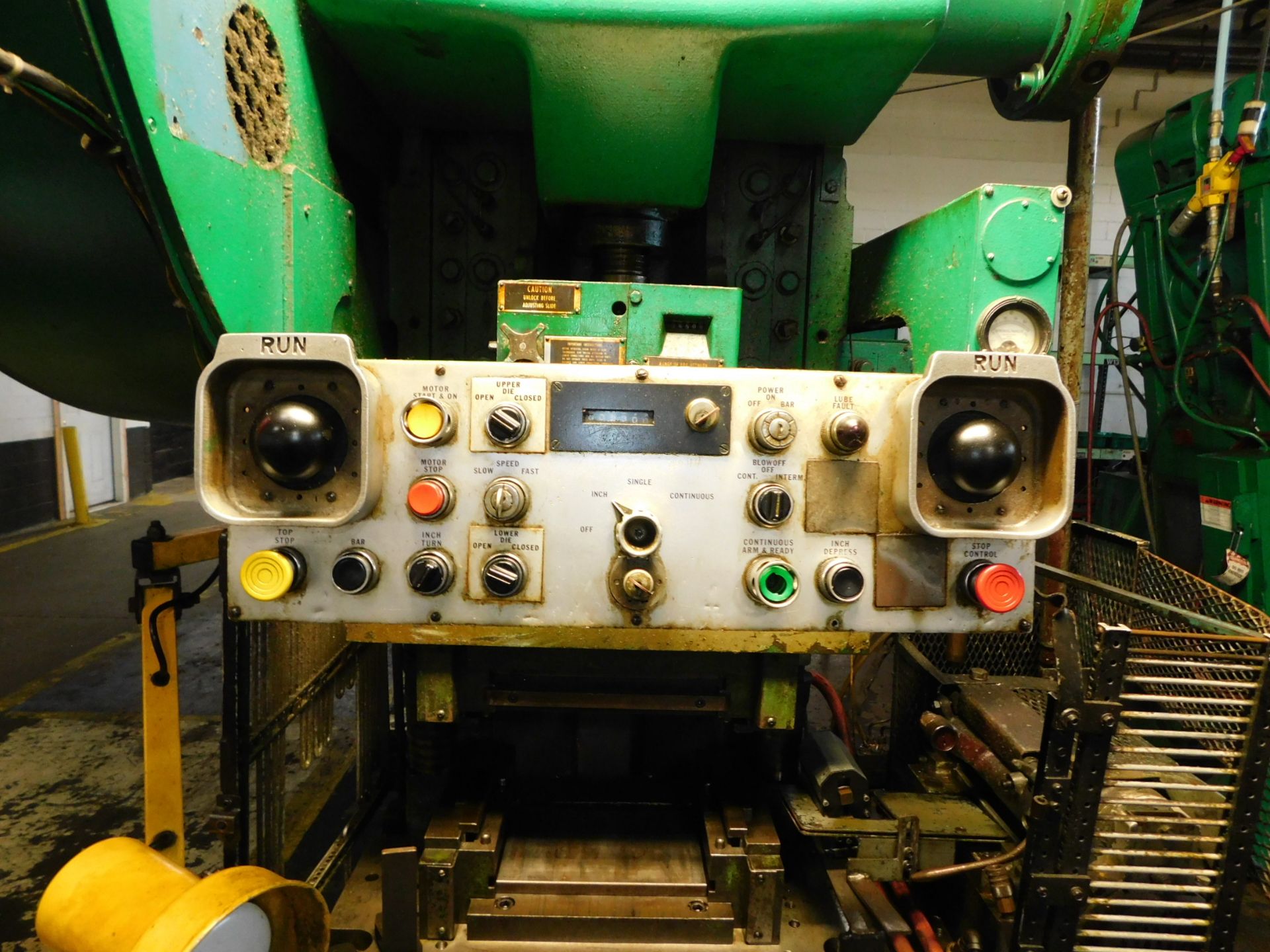 Minster #5 “Die-Namic” OBI Punch Press, s/n 101-5D-20826, 45 Ton, 3” Stroke, 15 3/4” Shut Height, - Image 6 of 8