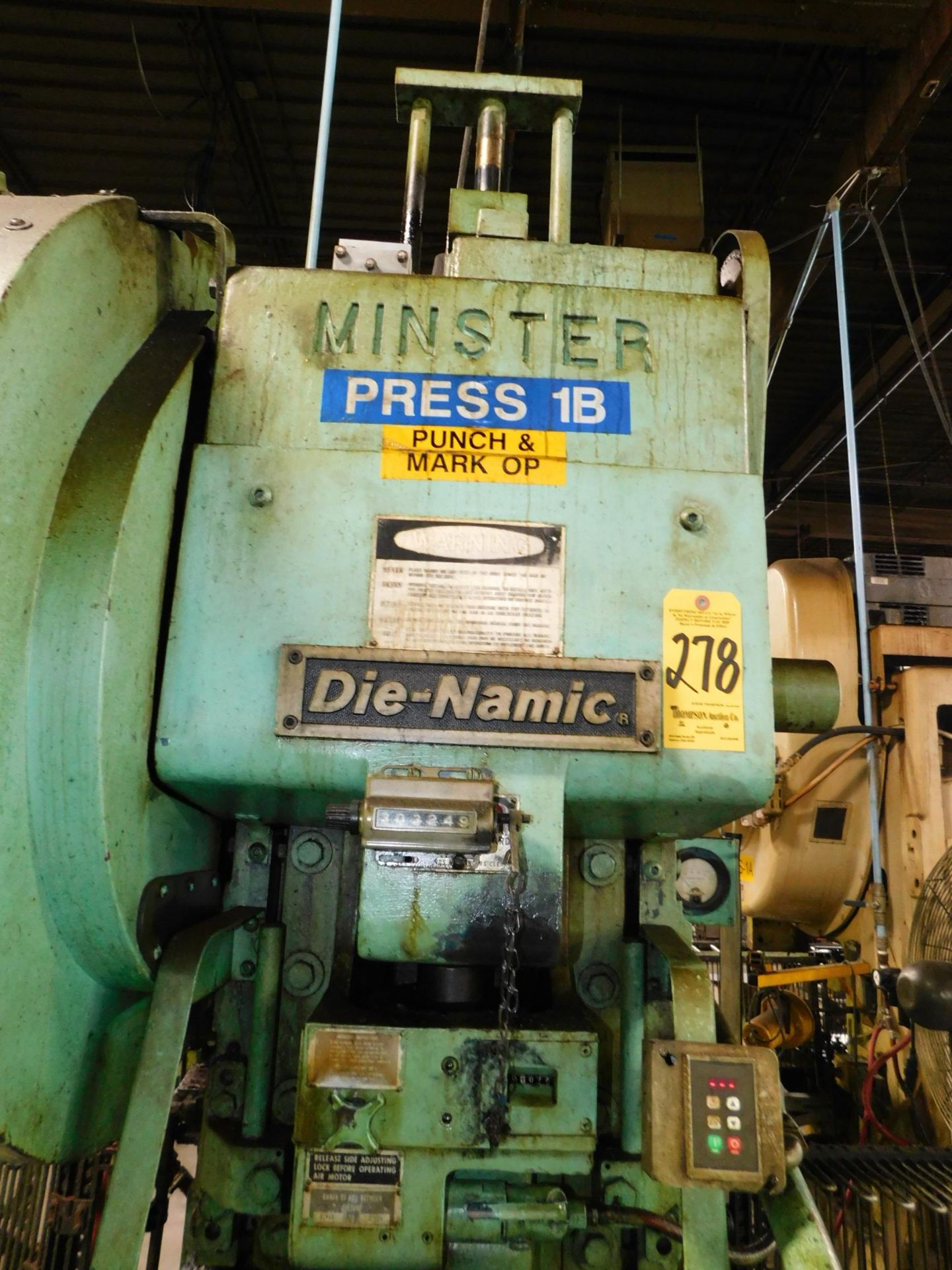 Minster #5 “Die-Namic” OBI Punch Press, s/n 5D-20201, 45 Ton, 3” Stroke, 15 3/4” Shut Height, 2 - Image 5 of 9