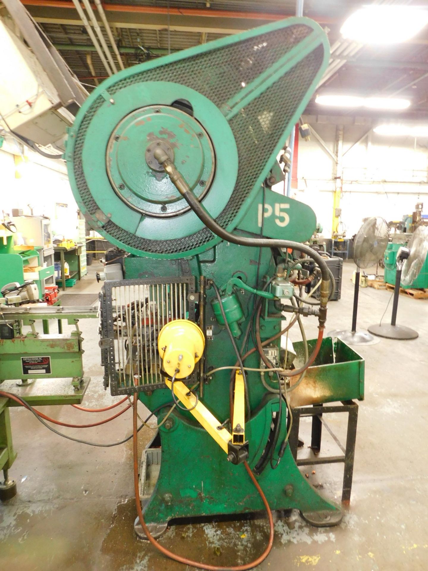 Bliss Model 20B OBI Punch Press, s/n H32393, 35 Ton, 3” Stroke, 8” Shut Height, 14” X 25” Bed, Air - Image 3 of 8