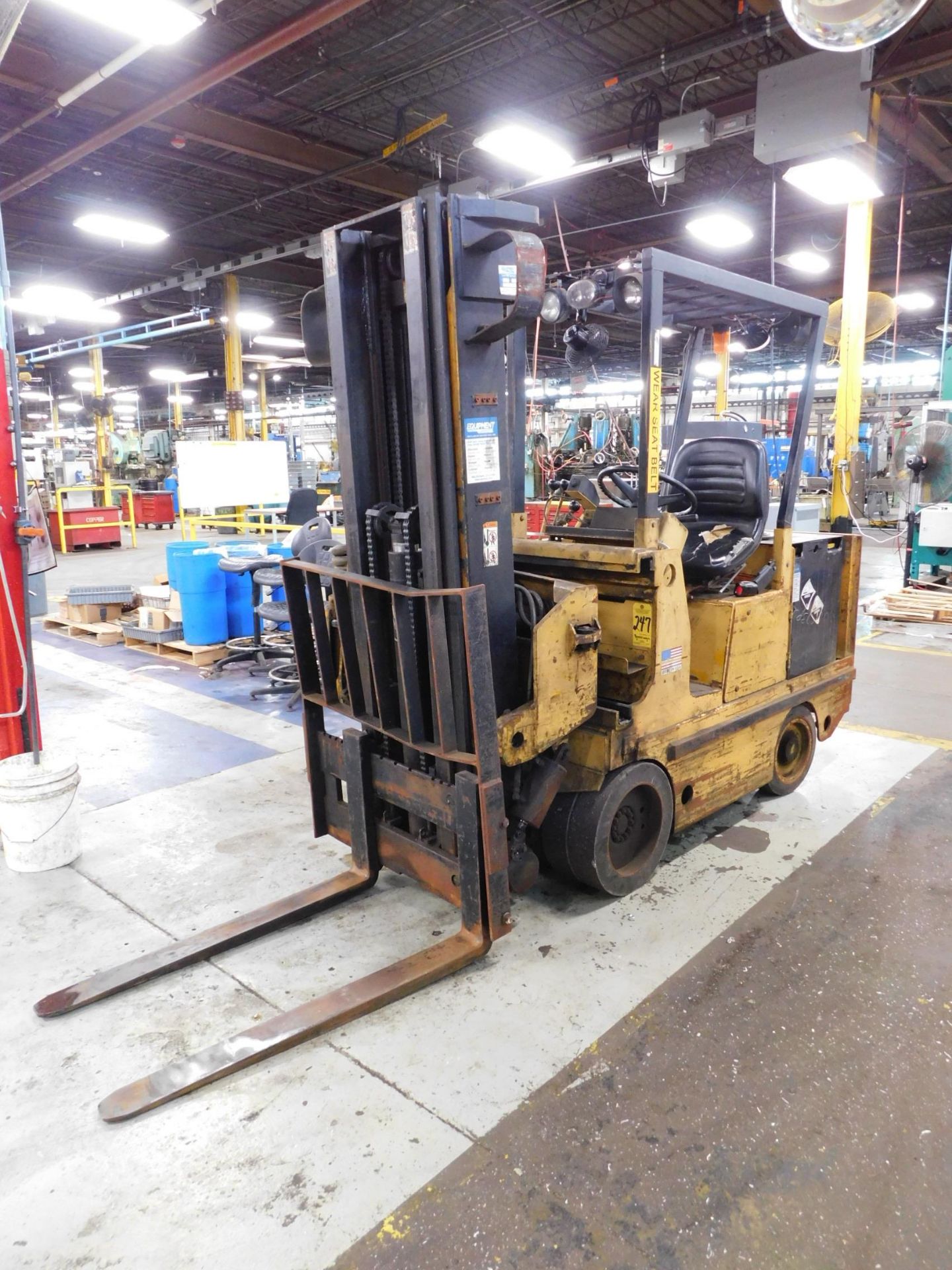 Drexel Model SL33HP Electric Fork Lift, s/n 933433-319, 3,000 Lb. Capacity, 36 V