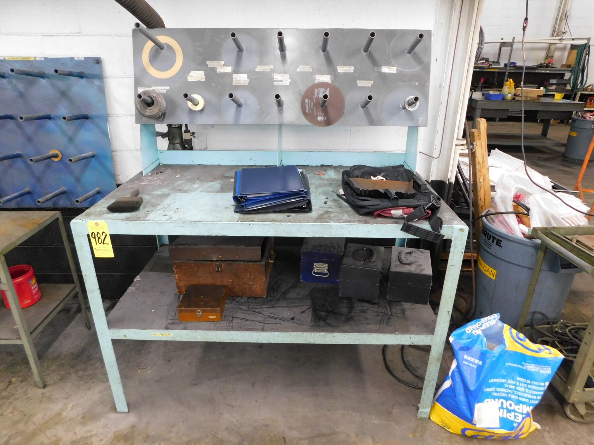 Steel Table with Grinding Wheel Board
