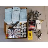 Miniture Golf, Score Cards, Hole Punches & Golf balls