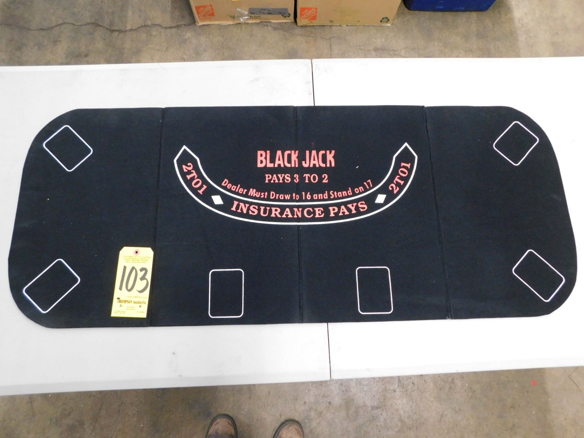 Black Jack/ Dice 2 Sided Game Board