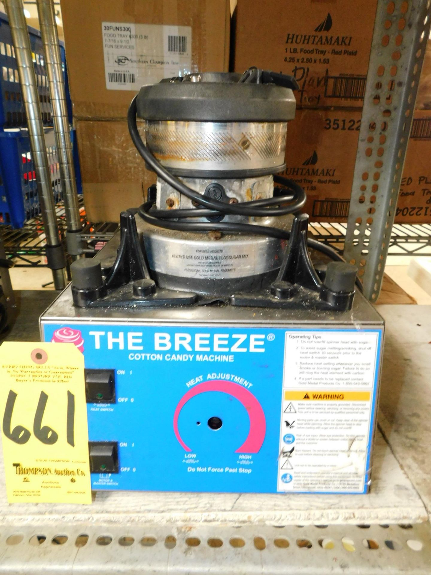 Gold Medal The Breeze Cotton Candy Machine w/Bowl model 3030-00-001