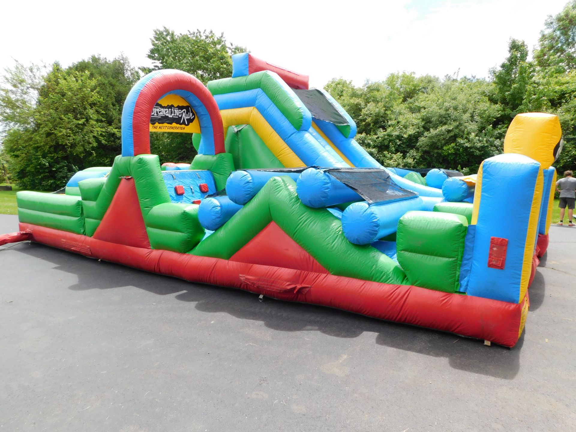 Inflatable Store "Adrenaline Rush" The Next Generation 3 piece Inflatable Obstacle Course, 24'WX34' - Image 26 of 28