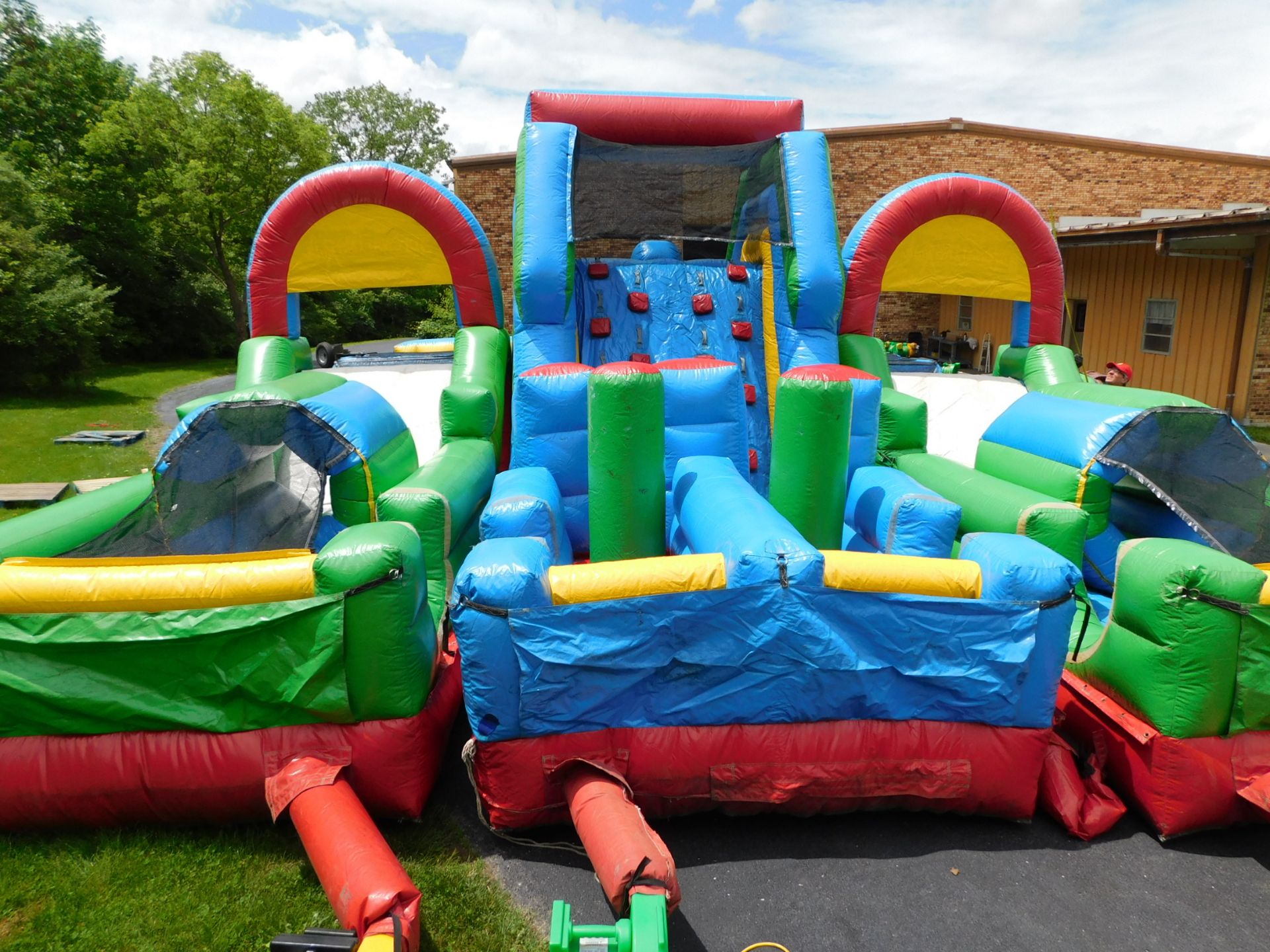 Inflatable Store "Adrenaline Rush" The Next Generation 3 piece Inflatable Obstacle Course, 24'WX34' - Image 4 of 28