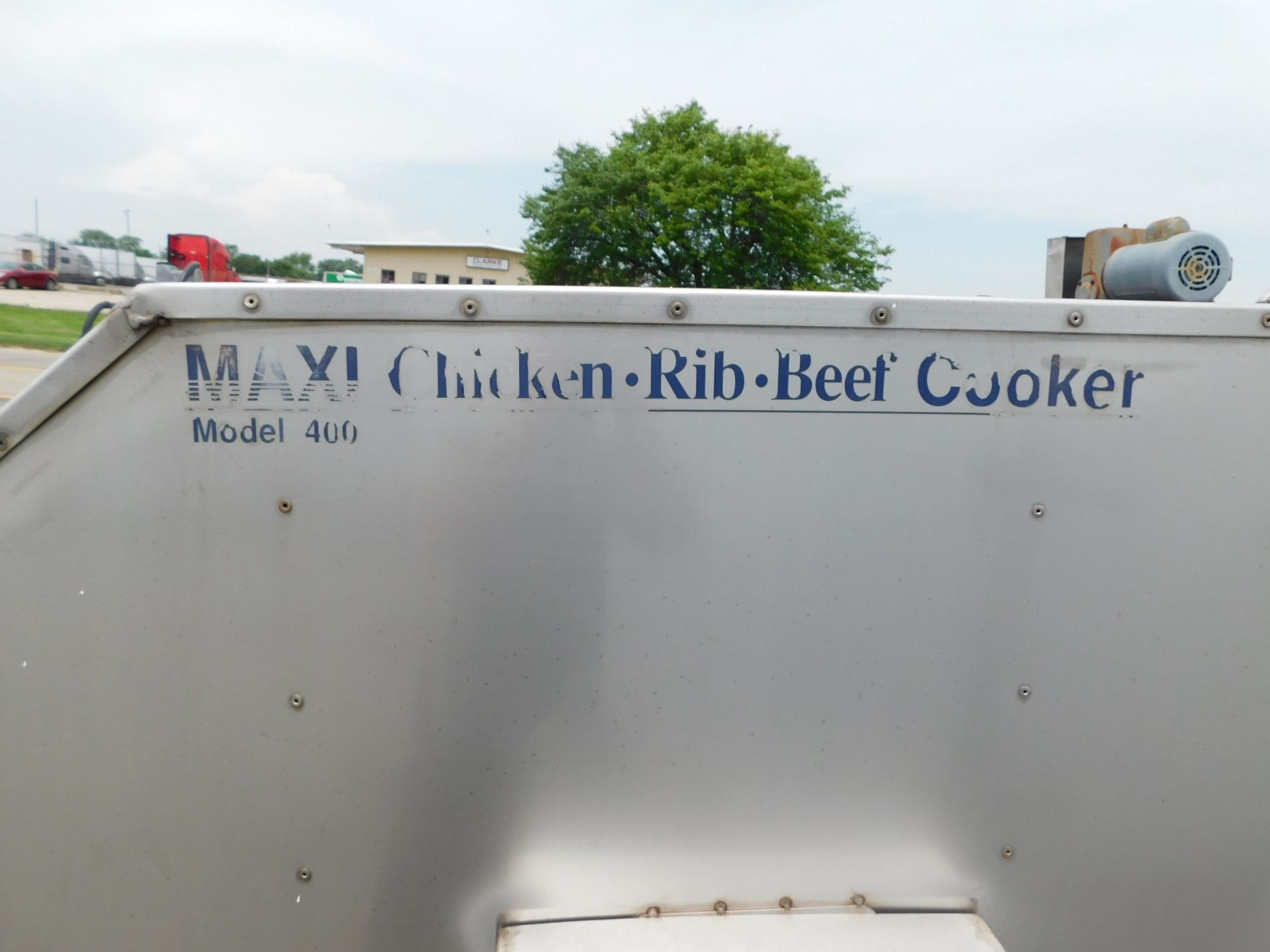Holstein Maxi Model 400 Chicken, Rib,Beef Cooker Trailed Mounted 24 Removable Racks, Double walled - Image 9 of 49
