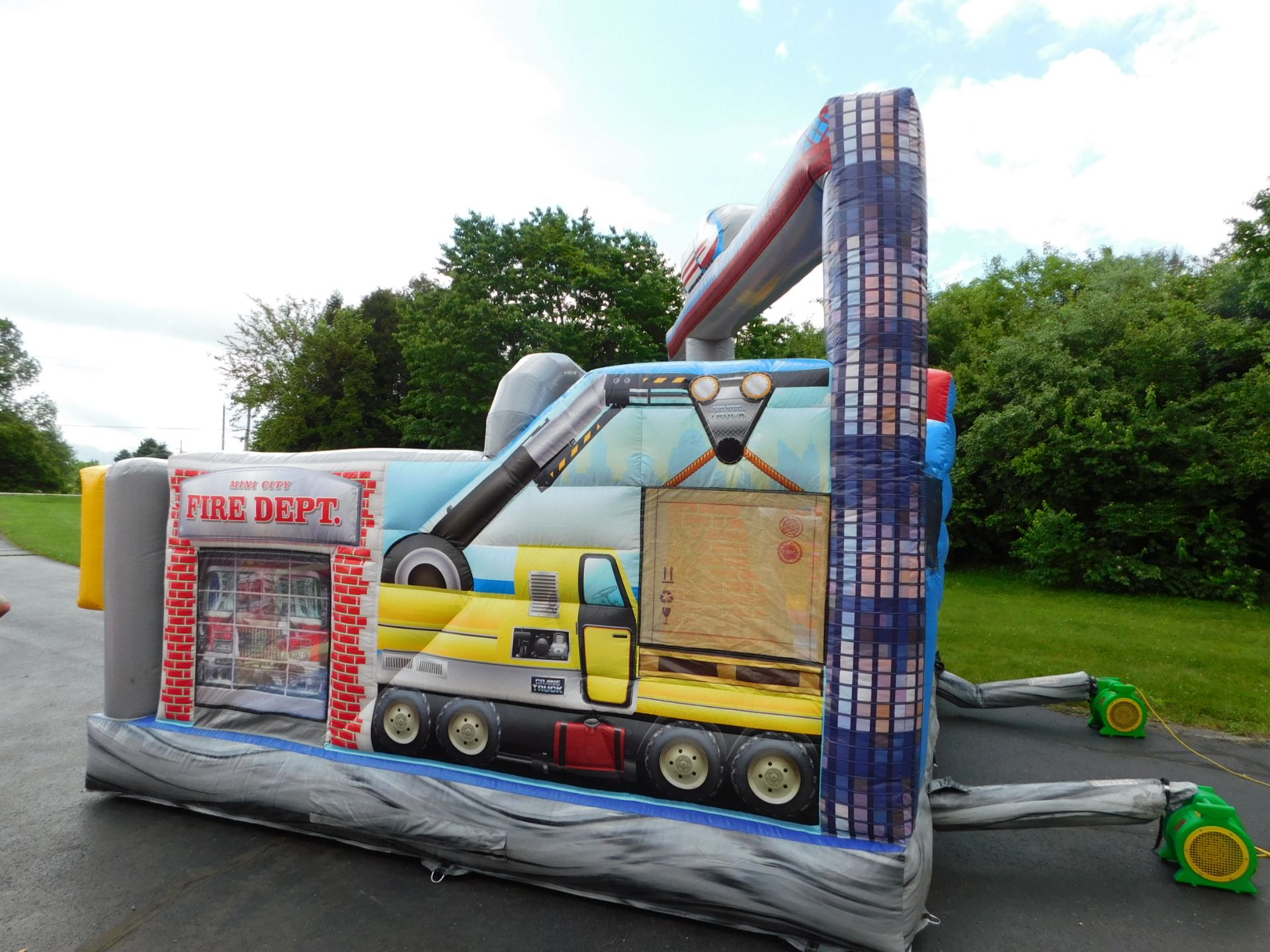 Eye Candy Mini City Inflatable Bounce House, 19'WX17'LX14'H, 2 Blowers req. - Image 8 of 22