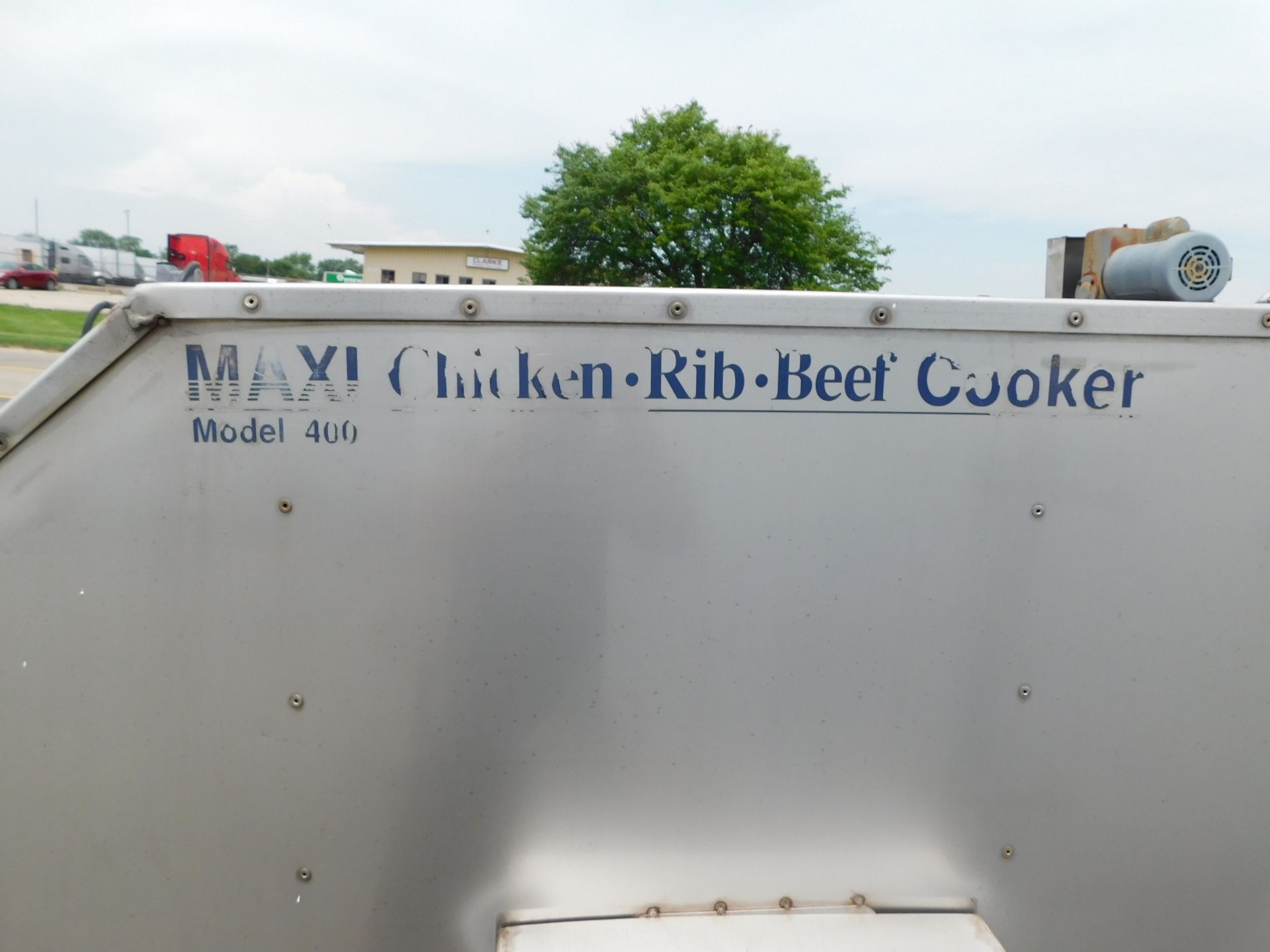 Holstein Maxi Model 400 Chicken, Rib,Beef Cooker Trailed Mounted 24 Removable Racks, Double walled - Image 8 of 49