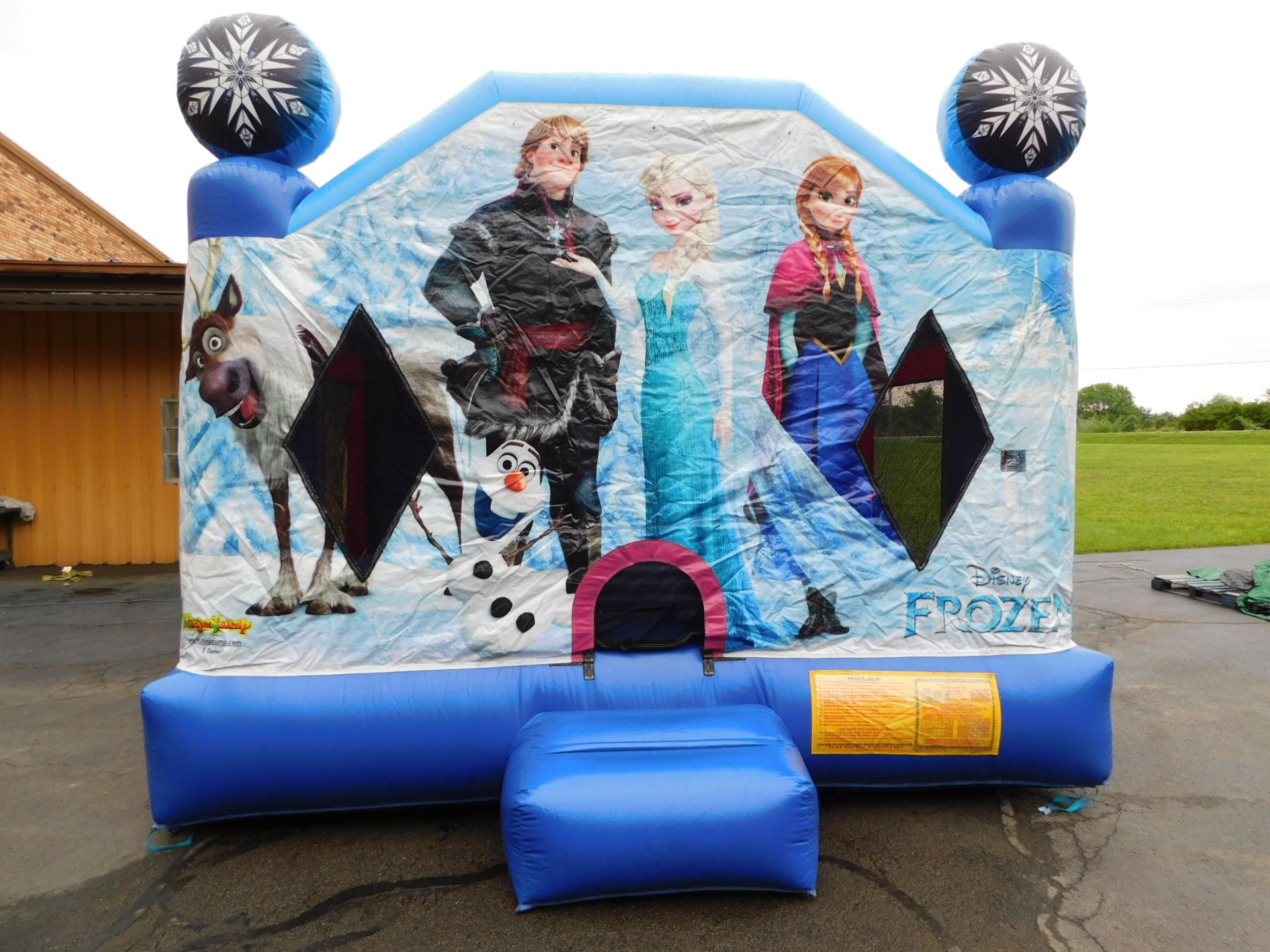 Ninja Jump Frozen Bounce House Inflatable, 14'WX15'LX12'H