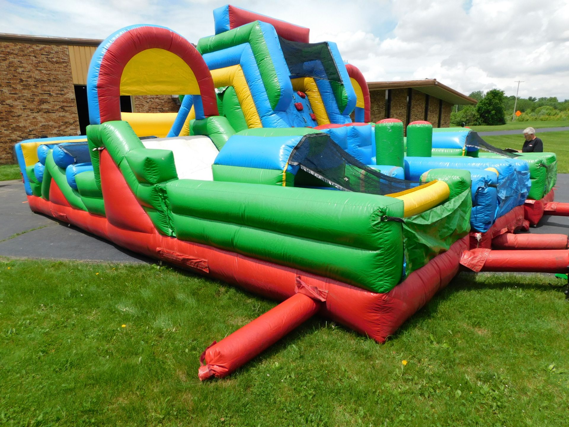 Inflatable Store "Adrenaline Rush" The Next Generation 3 piece Inflatable Obstacle Course, 24'WX34' - Image 3 of 28
