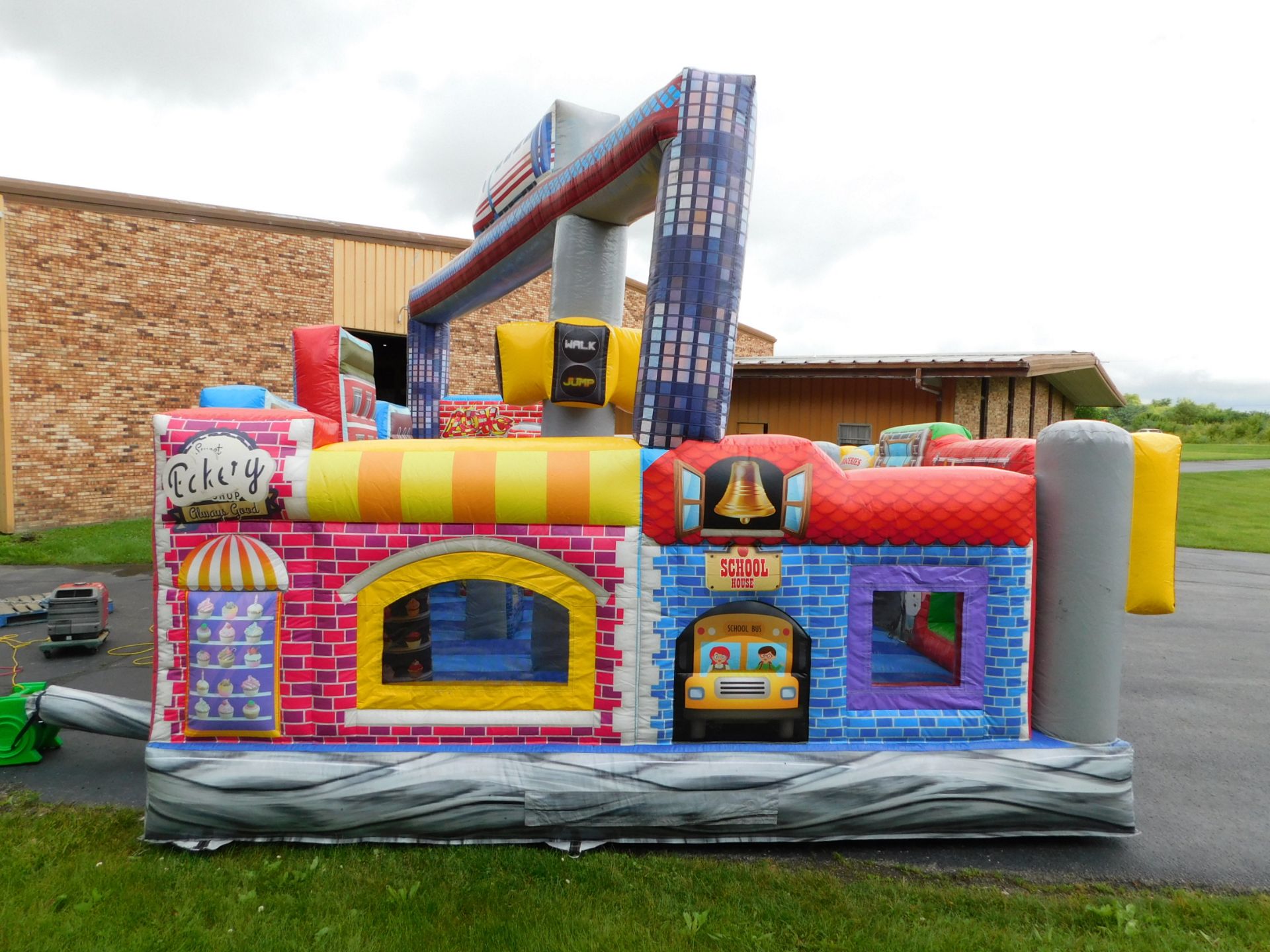 Eye Candy Mini City Inflatable Bounce House, 19'WX17'LX14'H, 2 Blowers req. - Image 4 of 22