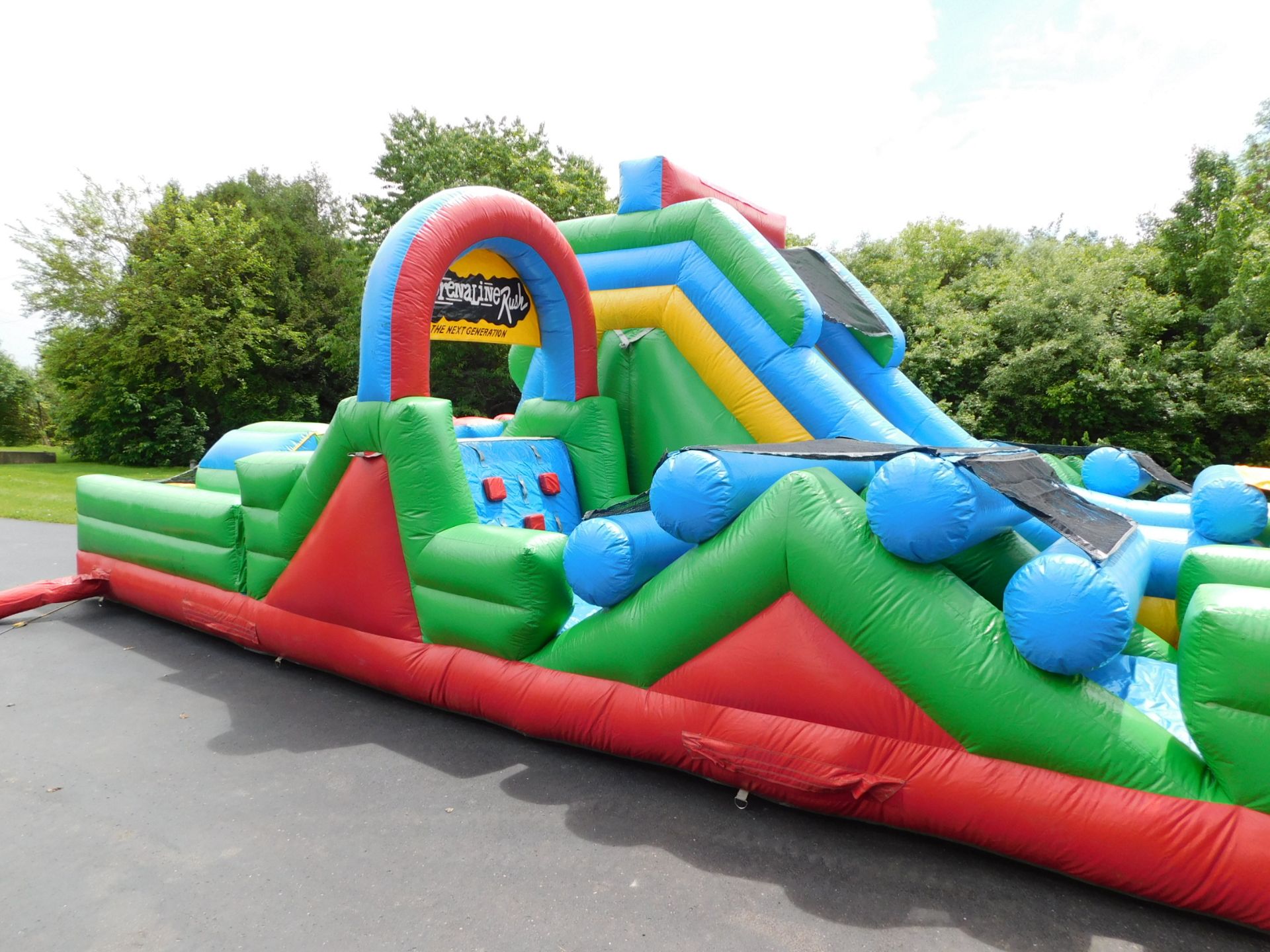 Inflatable Store "Adrenaline Rush" The Next Generation 3 piece Inflatable Obstacle Course, 24'WX34' - Image 23 of 28