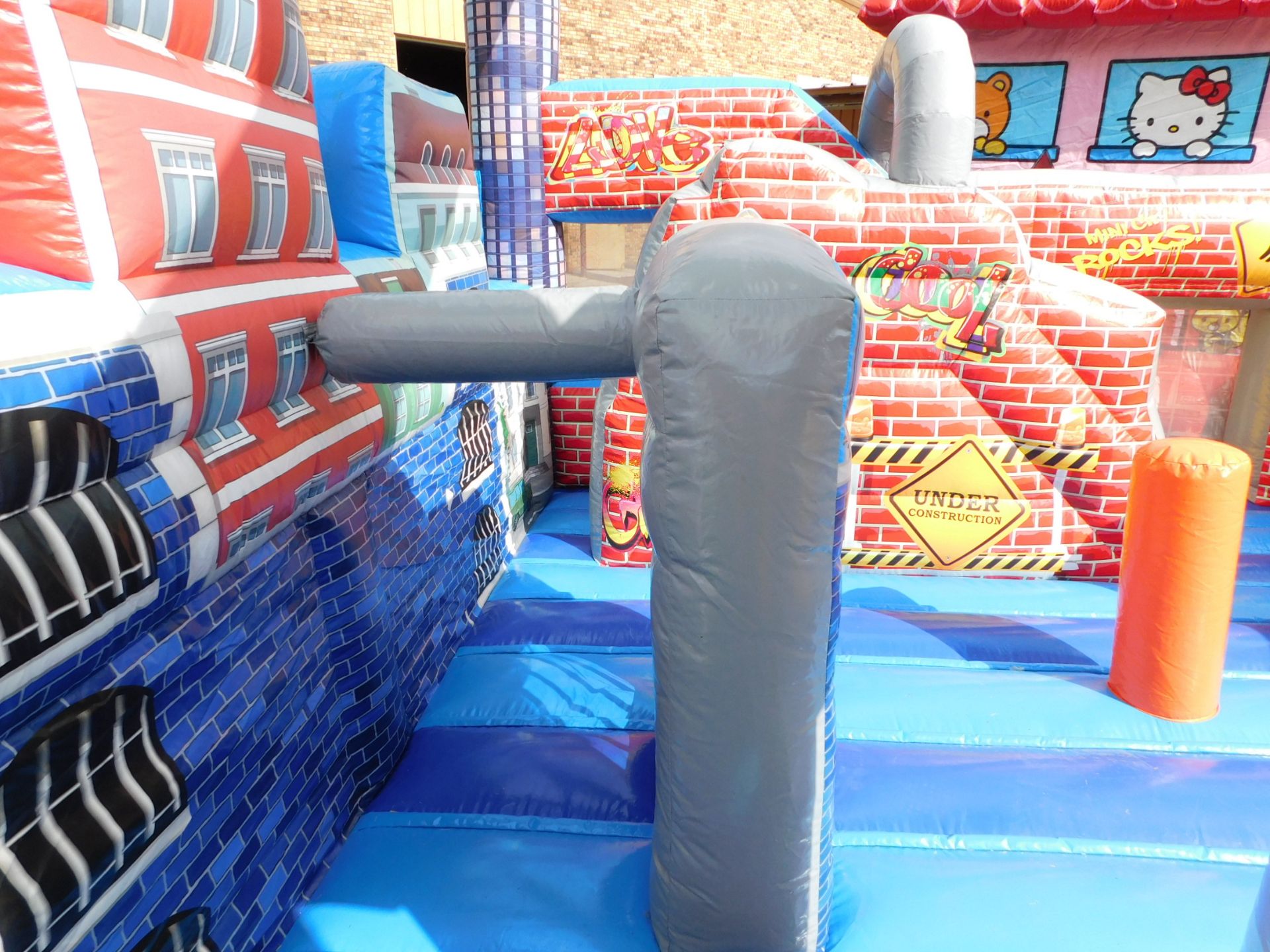Eye Candy Mini City Inflatable Bounce House, 19'WX17'LX14'H, 2 Blowers req. - Image 15 of 22