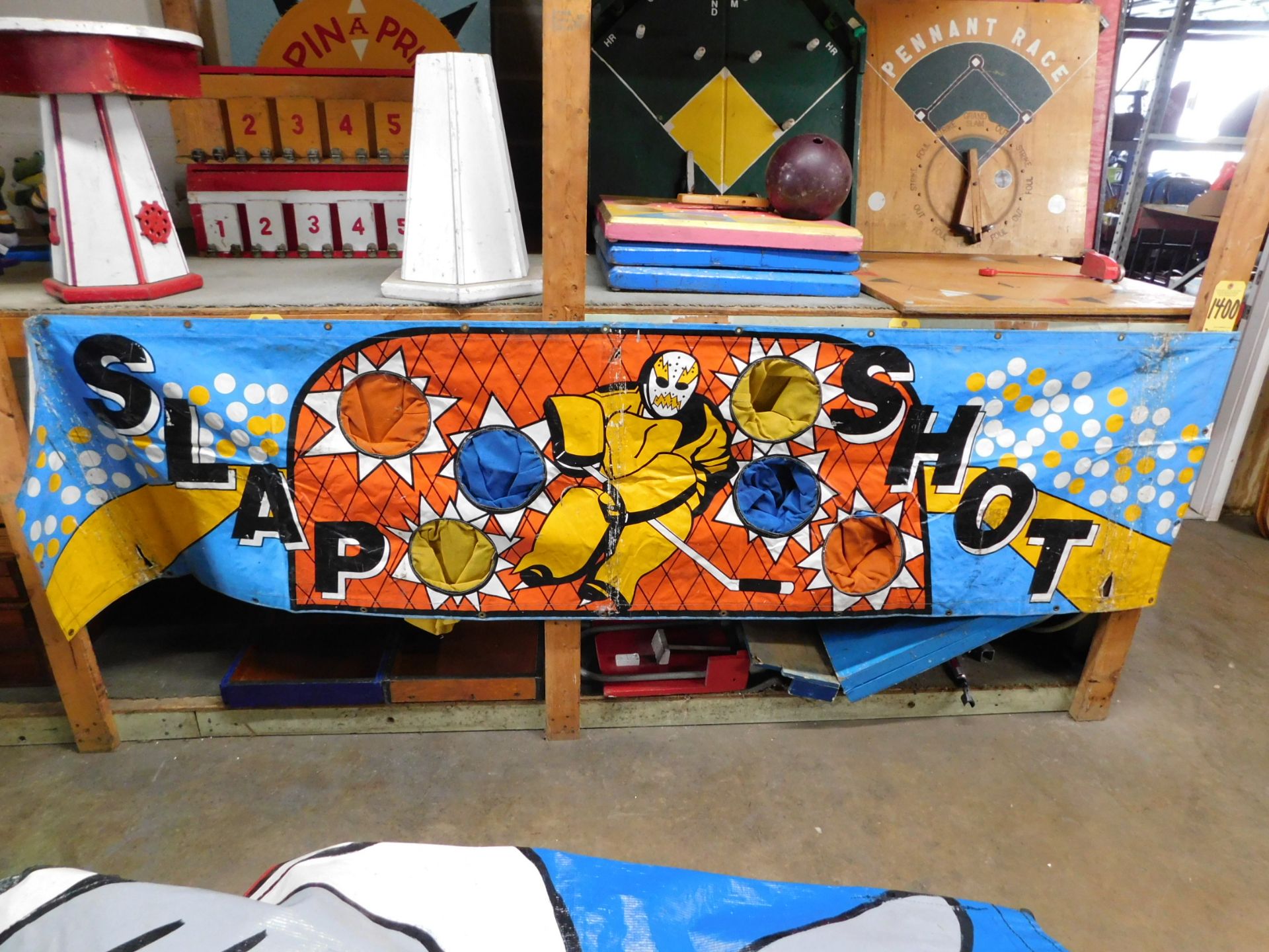 Slap Shot 8' Long X 28" Carnival Game Backdrop