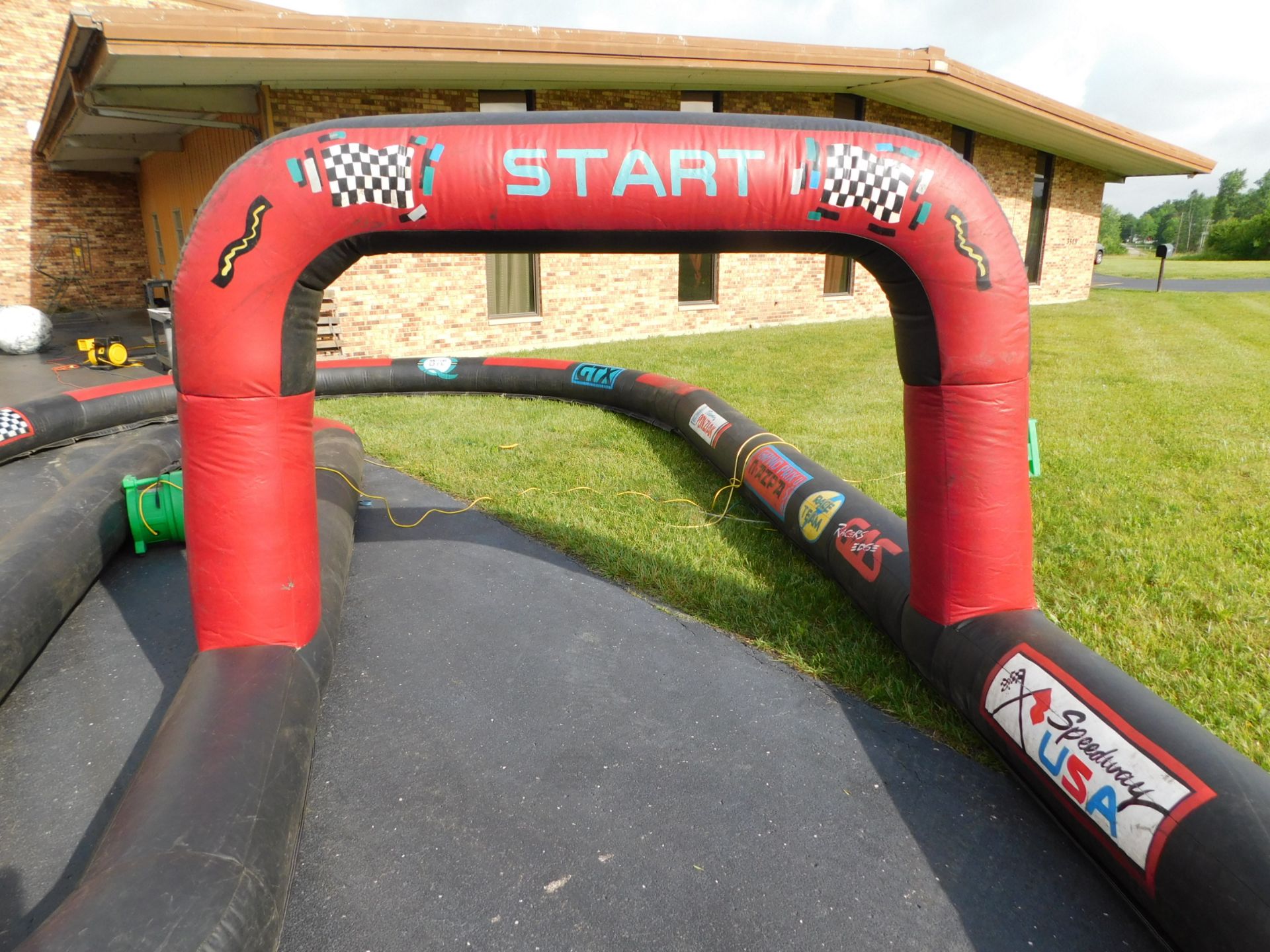 Inflatable Bicycle Race Track 36'LX17'WX7'H, 1 Blower req. #56 - Image 4 of 5