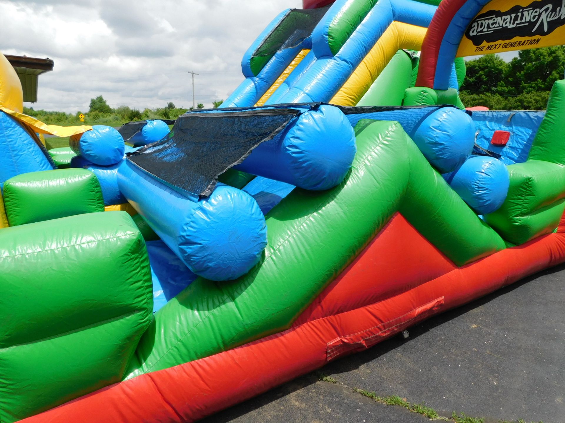 Inflatable Store "Adrenaline Rush" The Next Generation 3 piece Inflatable Obstacle Course, 24'WX34' - Image 12 of 28
