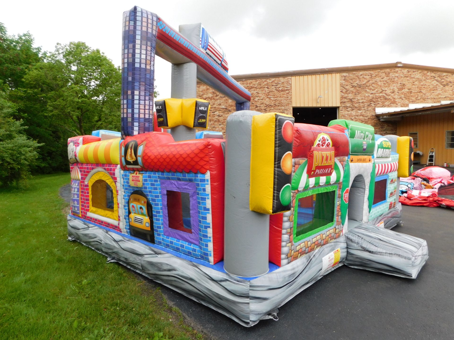 Eye Candy Mini City Inflatable Bounce House, 19'WX17'LX14'H, 2 Blowers req. - Image 3 of 22