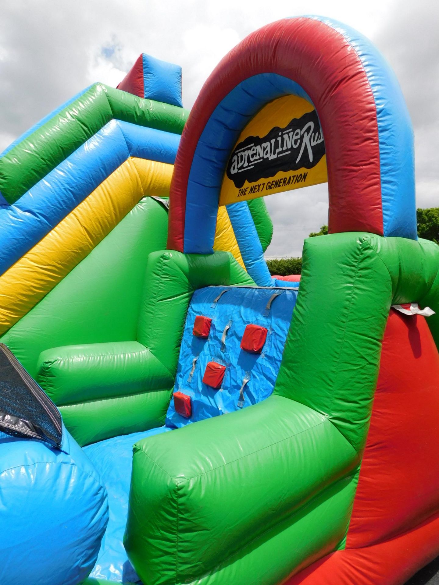 Inflatable Store "Adrenaline Rush" The Next Generation 3 piece Inflatable Obstacle Course, 24'WX34' - Image 10 of 28