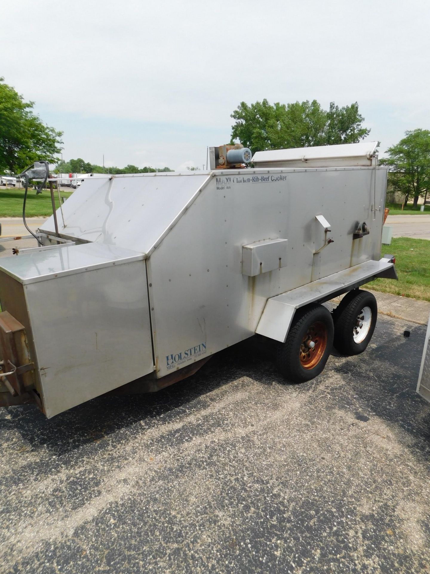 Holstein Maxi Model 400 Chicken, Rib,Beef Cooker Trailed Mounted 24 Removable Racks, Double walled - Image 6 of 49