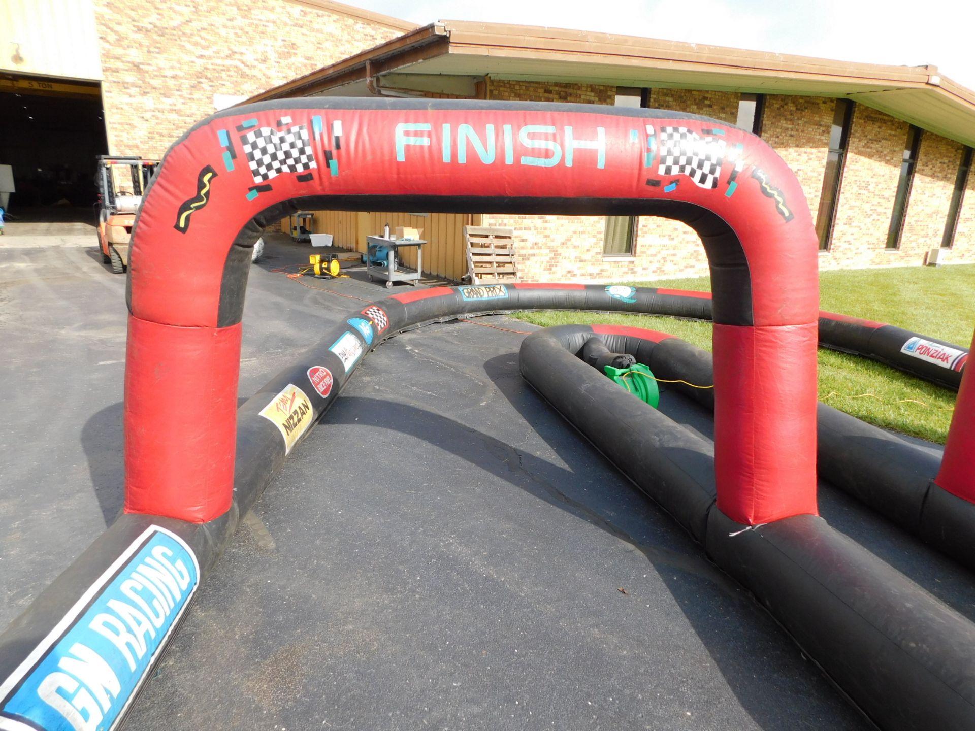 Inflatable Bicycle Race Track 36'LX17'WX7'H, 1 Blower req. #56 - Image 3 of 5