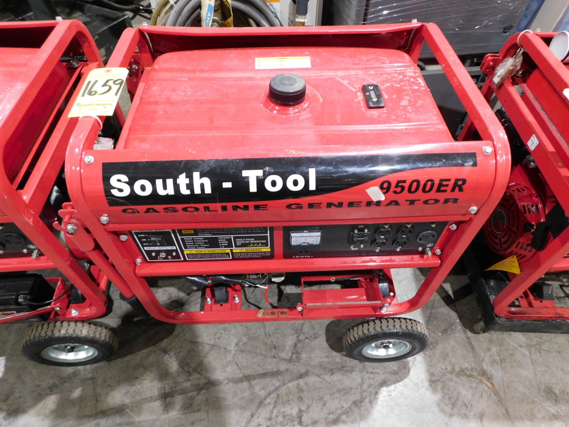 South Tool Model 9500 ER Gas Powered Generator, 9500 Max Watts, 15 H.P. Condition Unknown