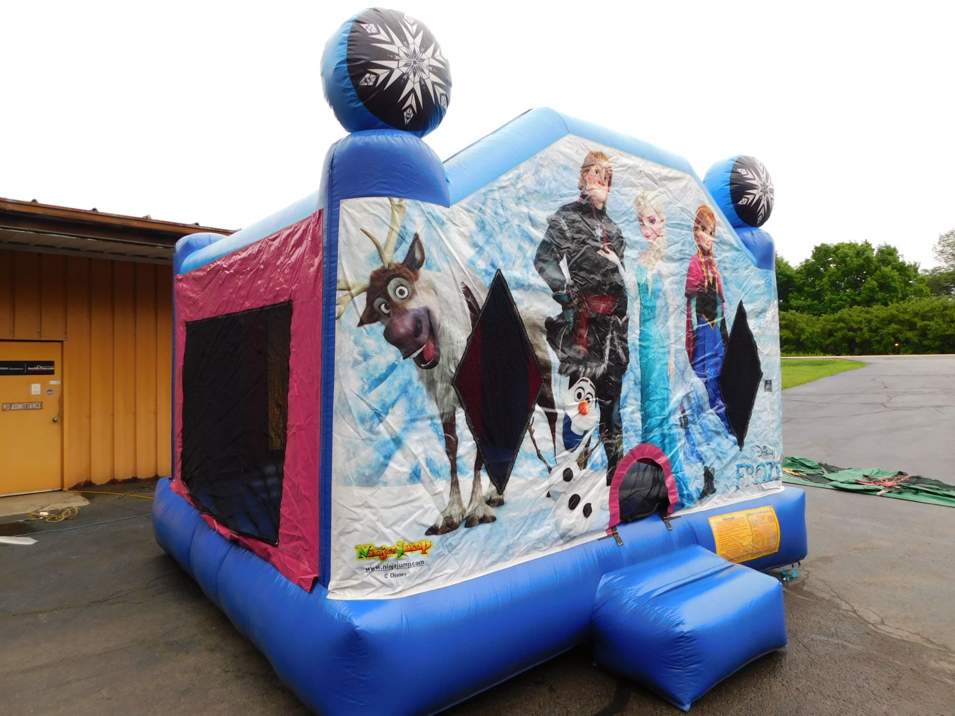 Ninja Jump Frozen Bounce House Inflatable, 14'WX15'LX12'H - Image 2 of 14