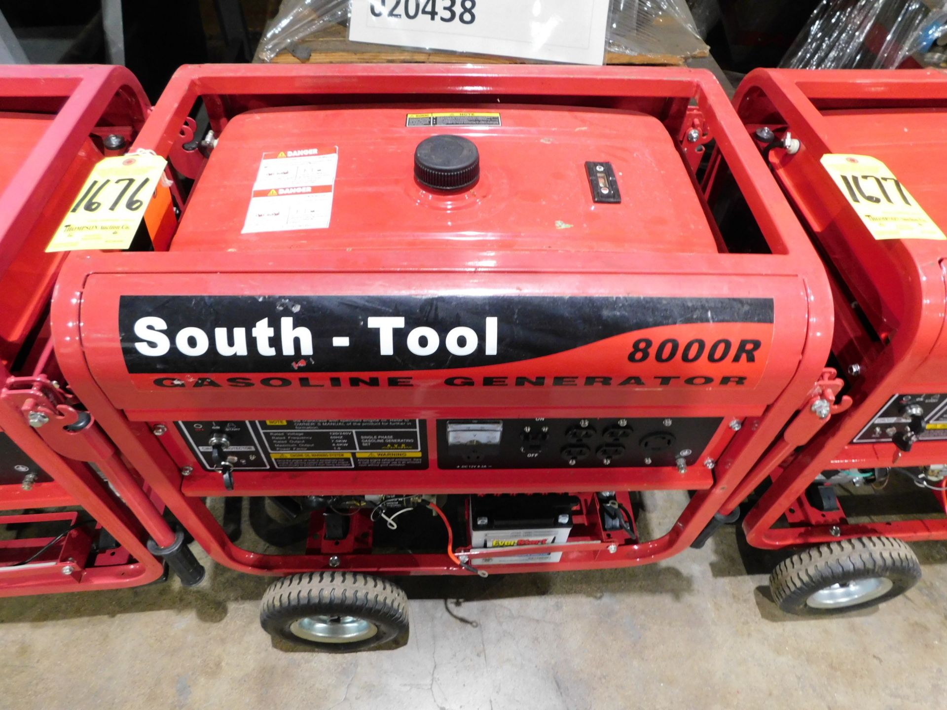 South Tool Model 80002R Gas Powered Generator, 8000 Max Watts 15H.P. Condition Unknown