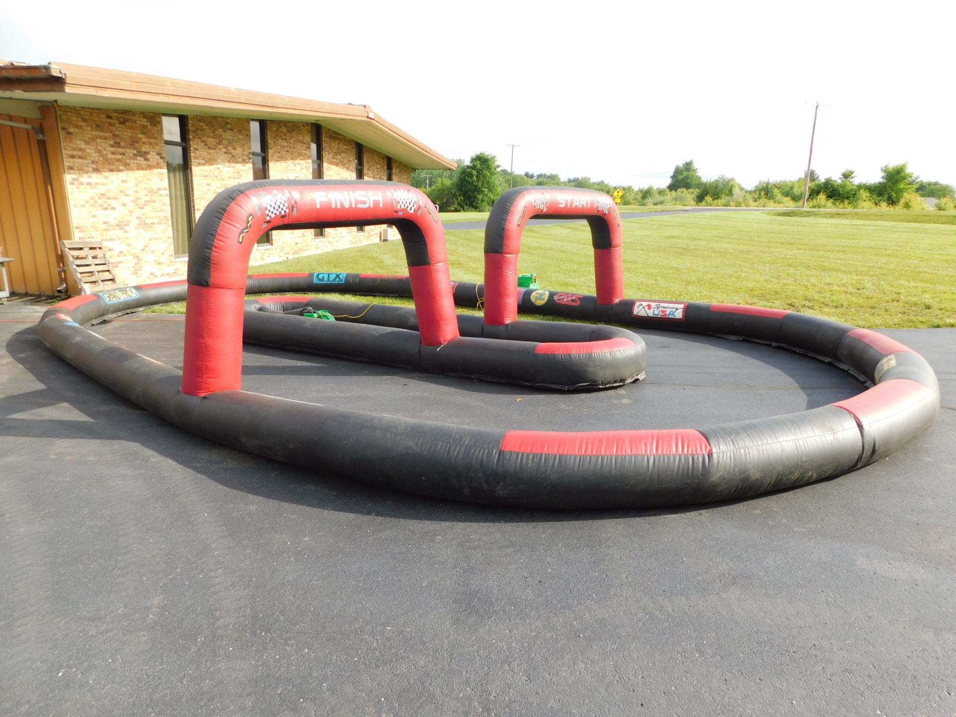 Inflatable Bicycle Race Track 36'LX17'WX7'H, 1 Blower req. #56 - Image 2 of 5