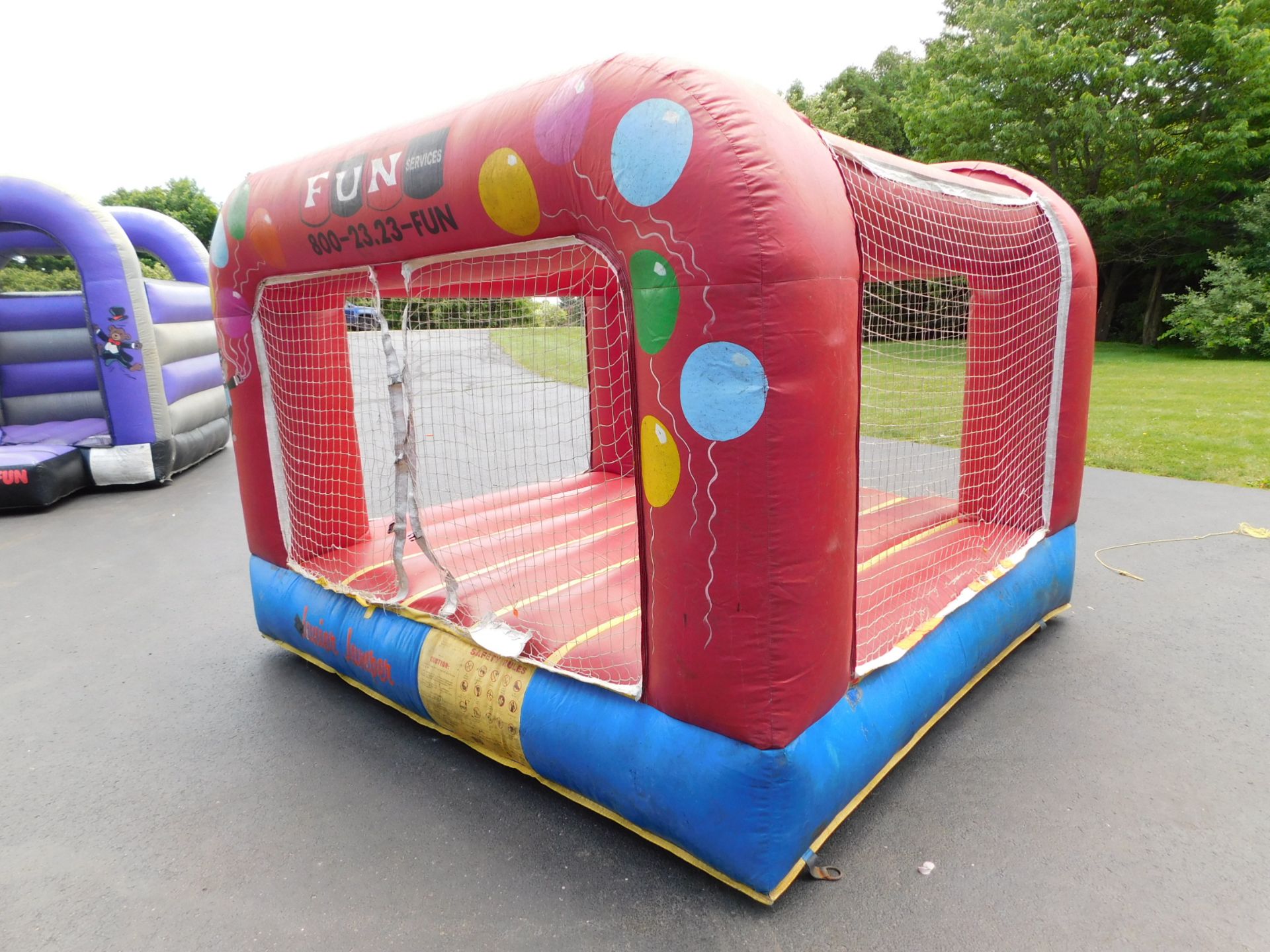 Inflatable Fun Service Bounce House, 1pc. 1 Blower required, Junior Jumper 11'WX11'LX9'H #104 - Image 2 of 12