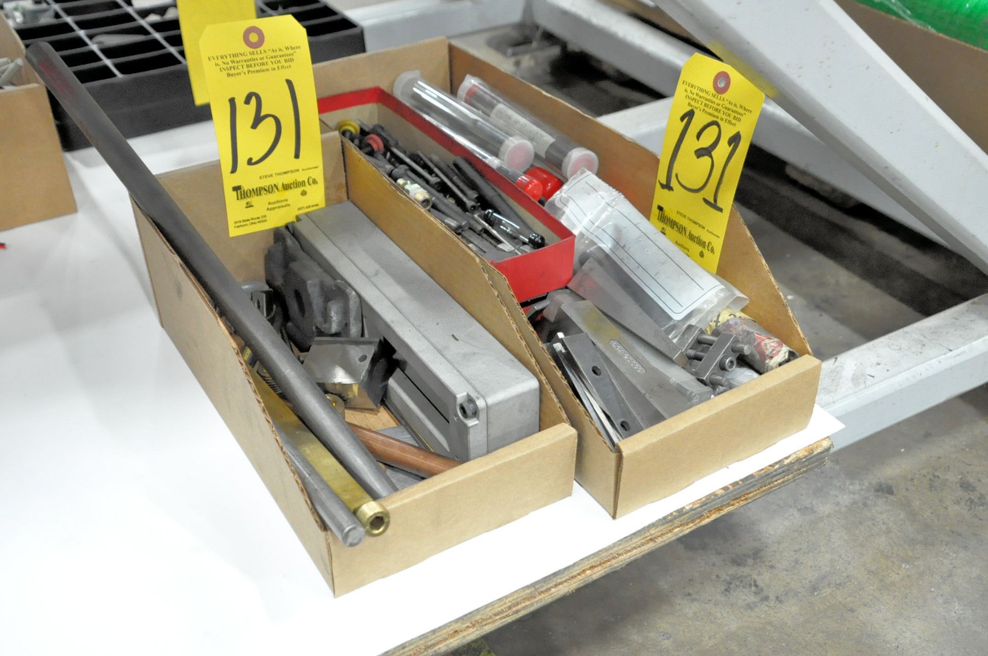Lot-Various Setup Tooling in (2) Boxes Under (1) Bench