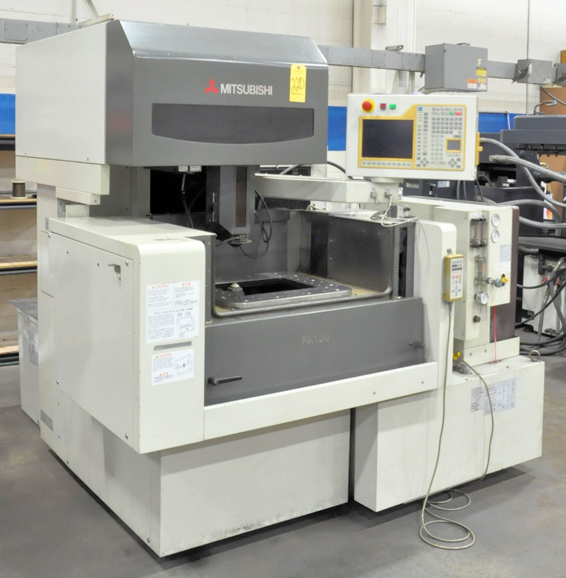 Mitsubishi Model FA10-SM CNC Wire EDM, s/n O5D1S220, New2004, Mitsubishi W21FAS-2 CNC Control, 5-