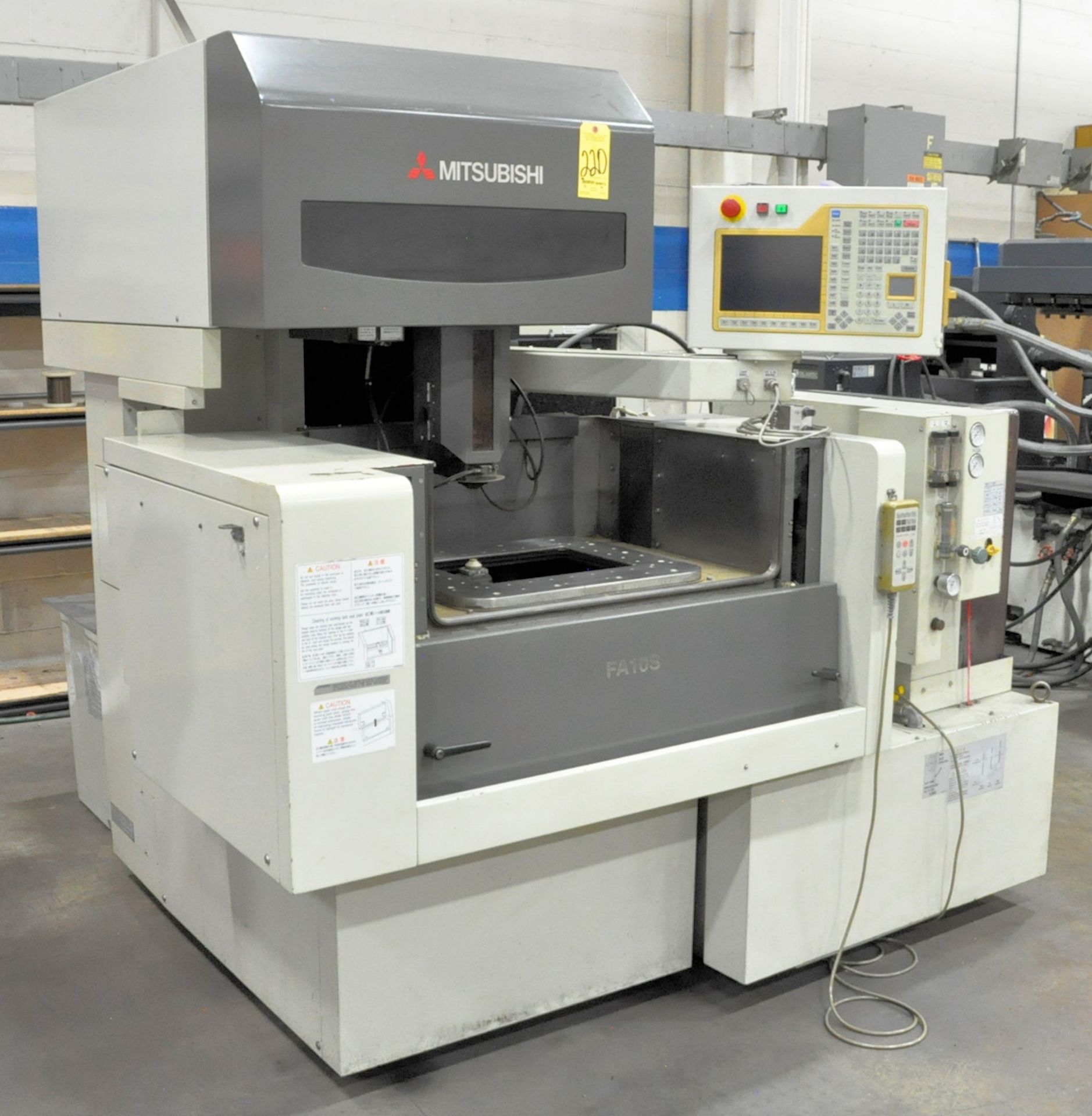 Mitsubishi Model FA10-SM CNC Wire EDM, s/n O5D1S220, New2004, Mitsubishi W21FAS-2 CNC Control, 5- - Image 3 of 11