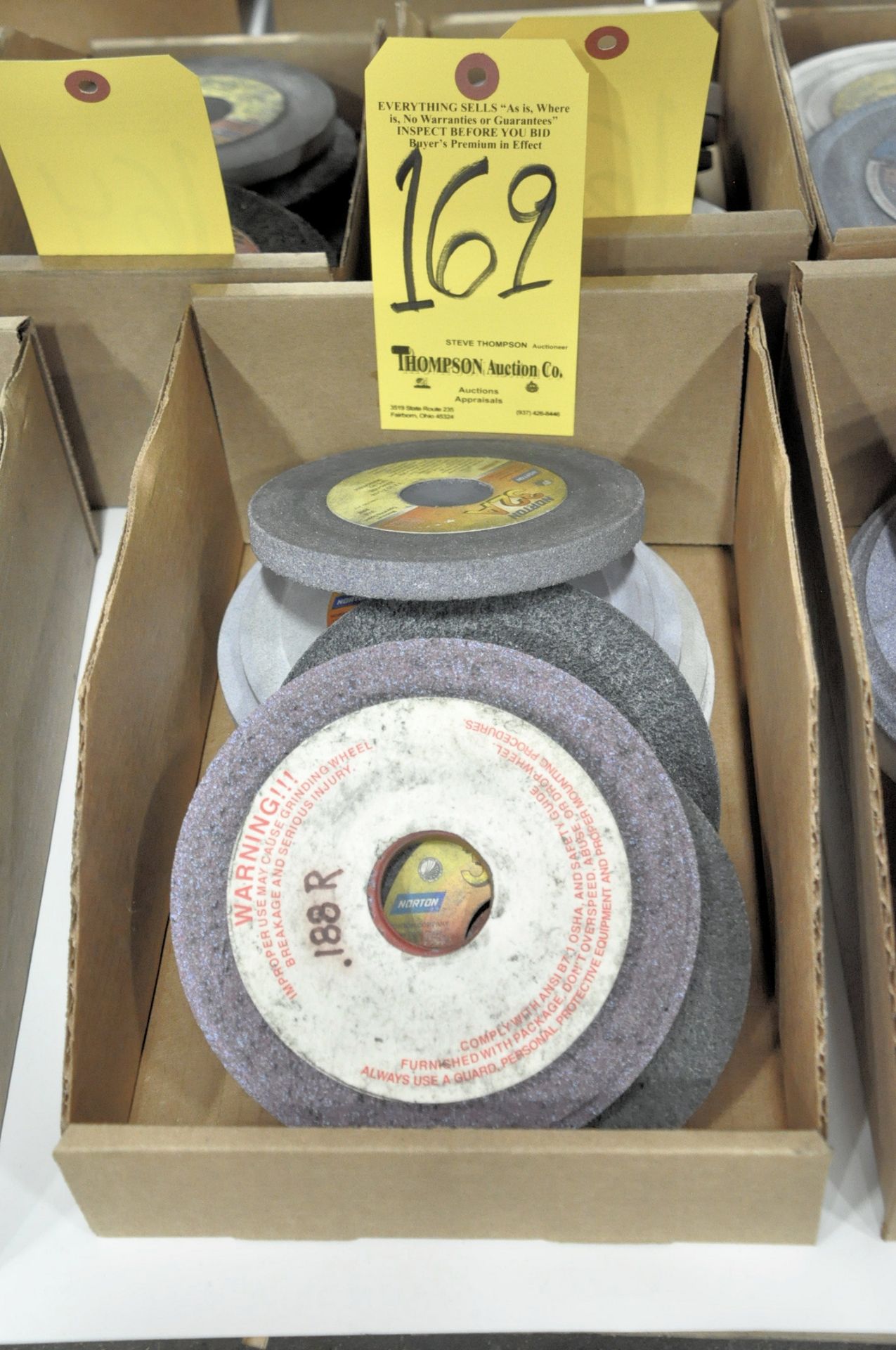 Lot-Grinding Wheels in (1) Box Under (1) Bench