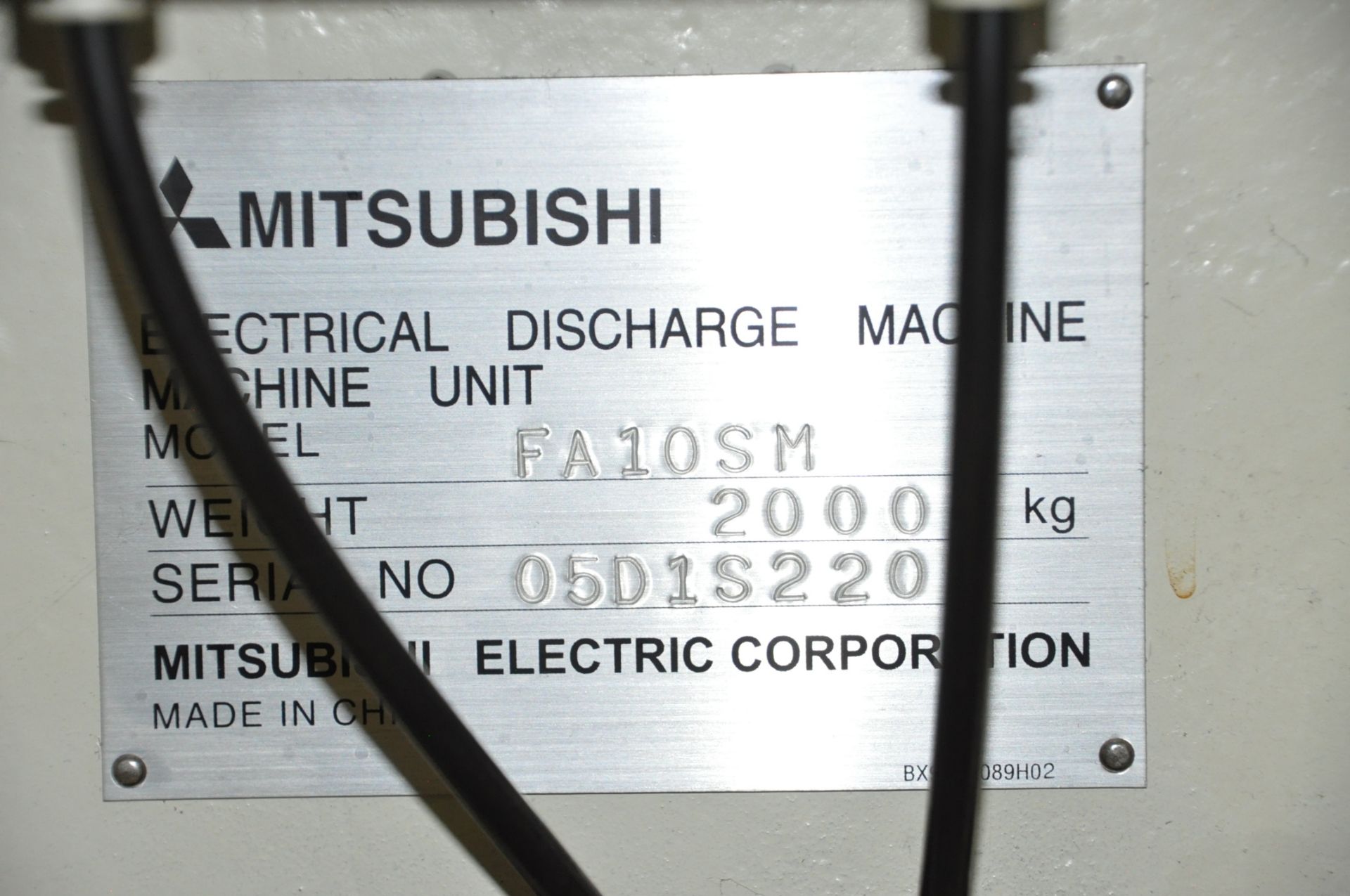 Mitsubishi Model FA10-SM CNC Wire EDM, s/n O5D1S220, New2004, Mitsubishi W21FAS-2 CNC Control, 5- - Image 11 of 11