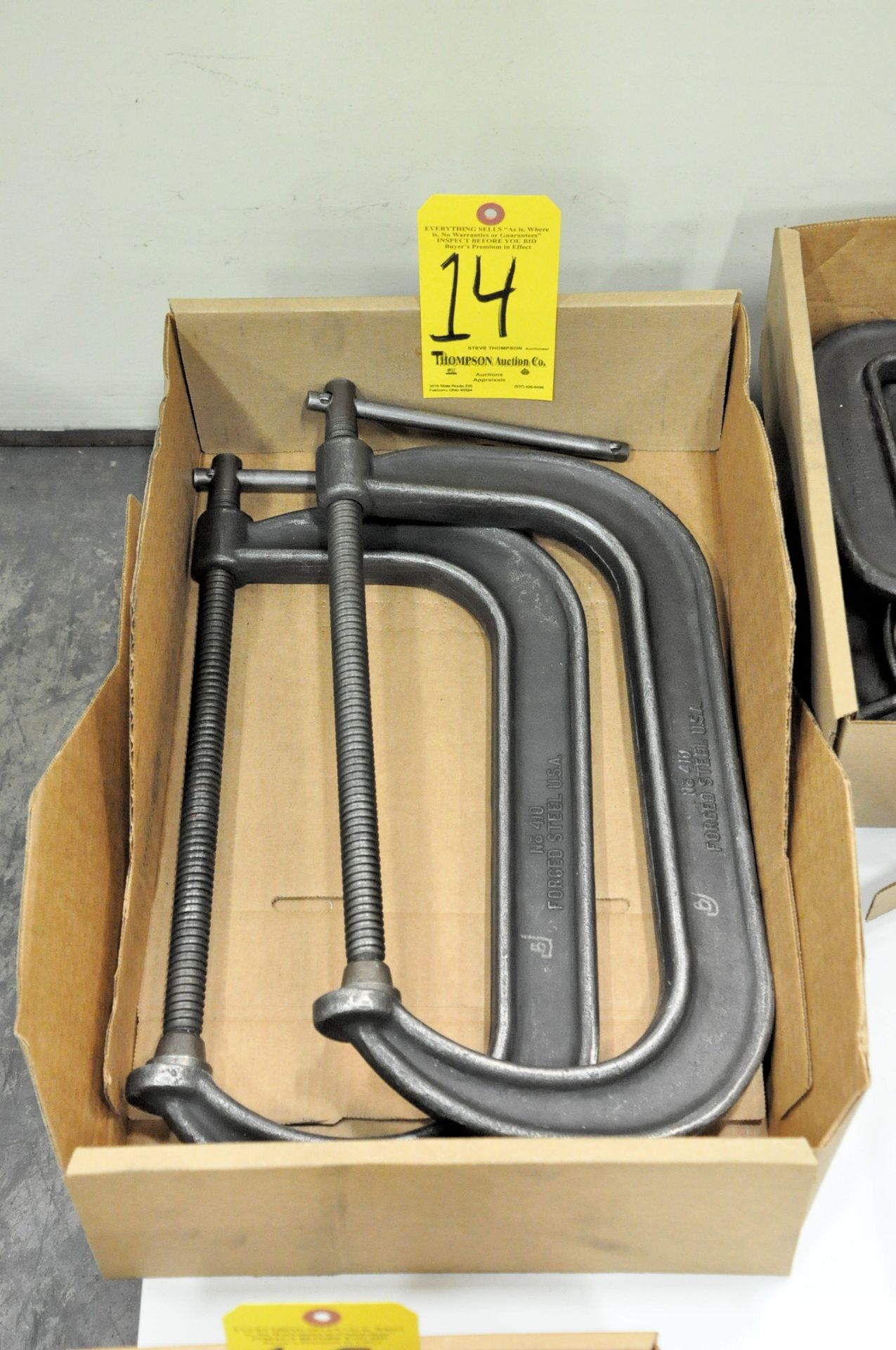 Lot-(2) 10" C-Clamps in (1) Box