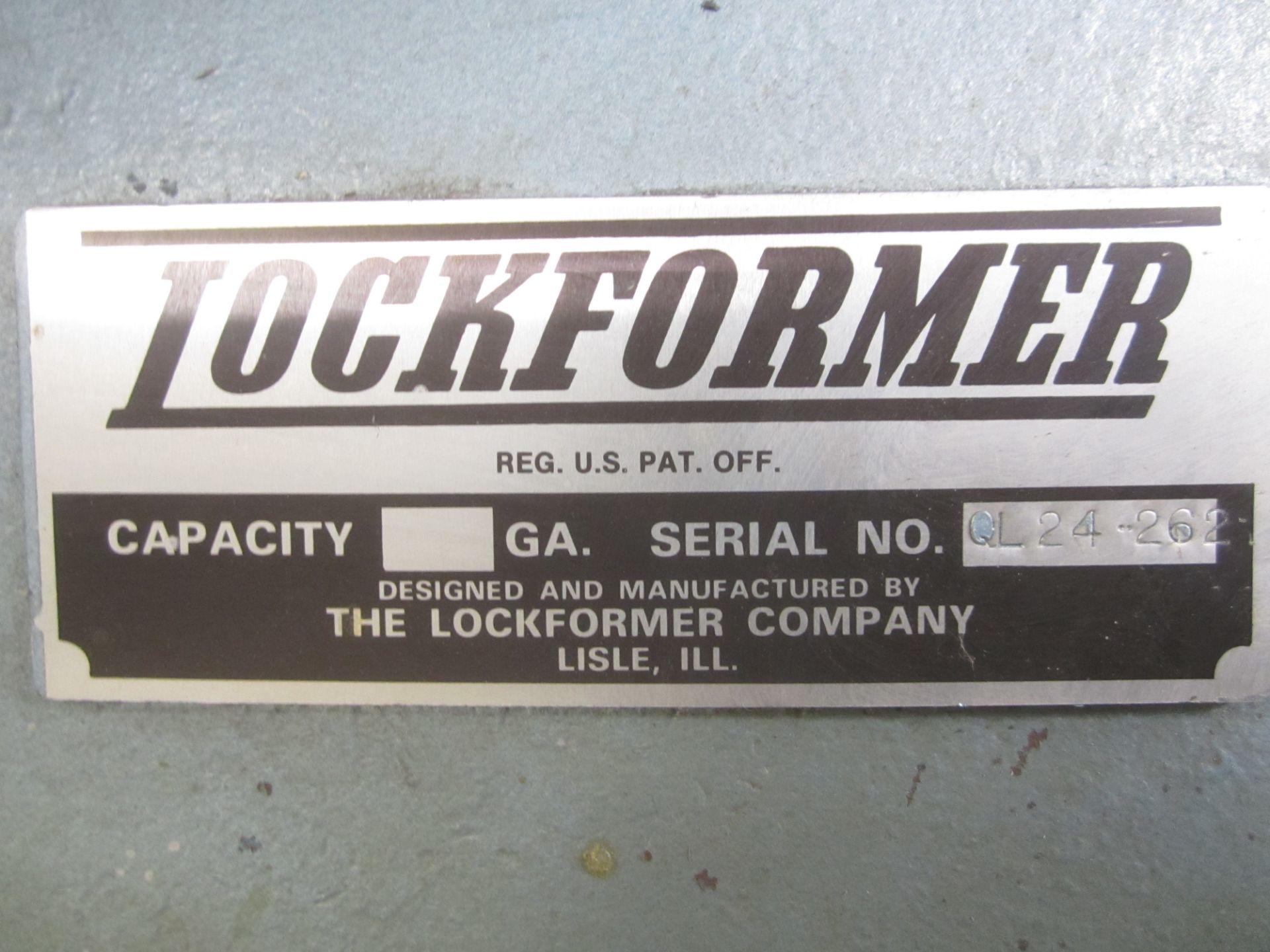 Lockformer Quick-Lok Metal Clinching Machine, s/n QL-24-262, Loading Fee $100 - Image 6 of 6