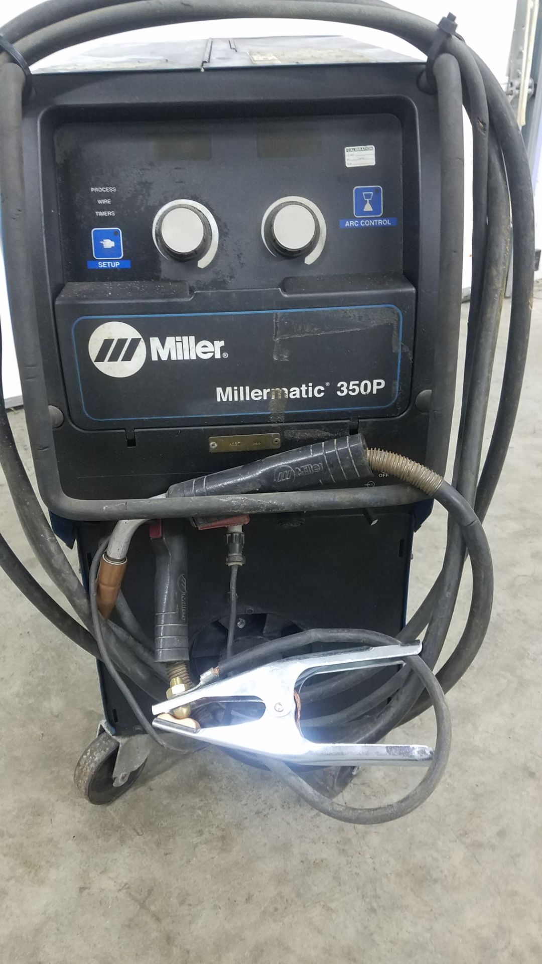 Miller Millermatic 350P Mig Welder, s/n LG451654B, Mig Gun, 200/230/460, Single or Three Phase - Image 3 of 5