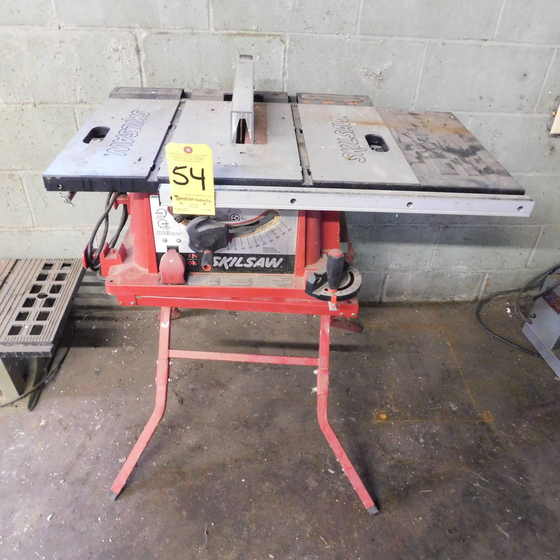 Skilsaw 10" Table Saw, Lot Location 117 S. Third St., Ansonia, Ohio