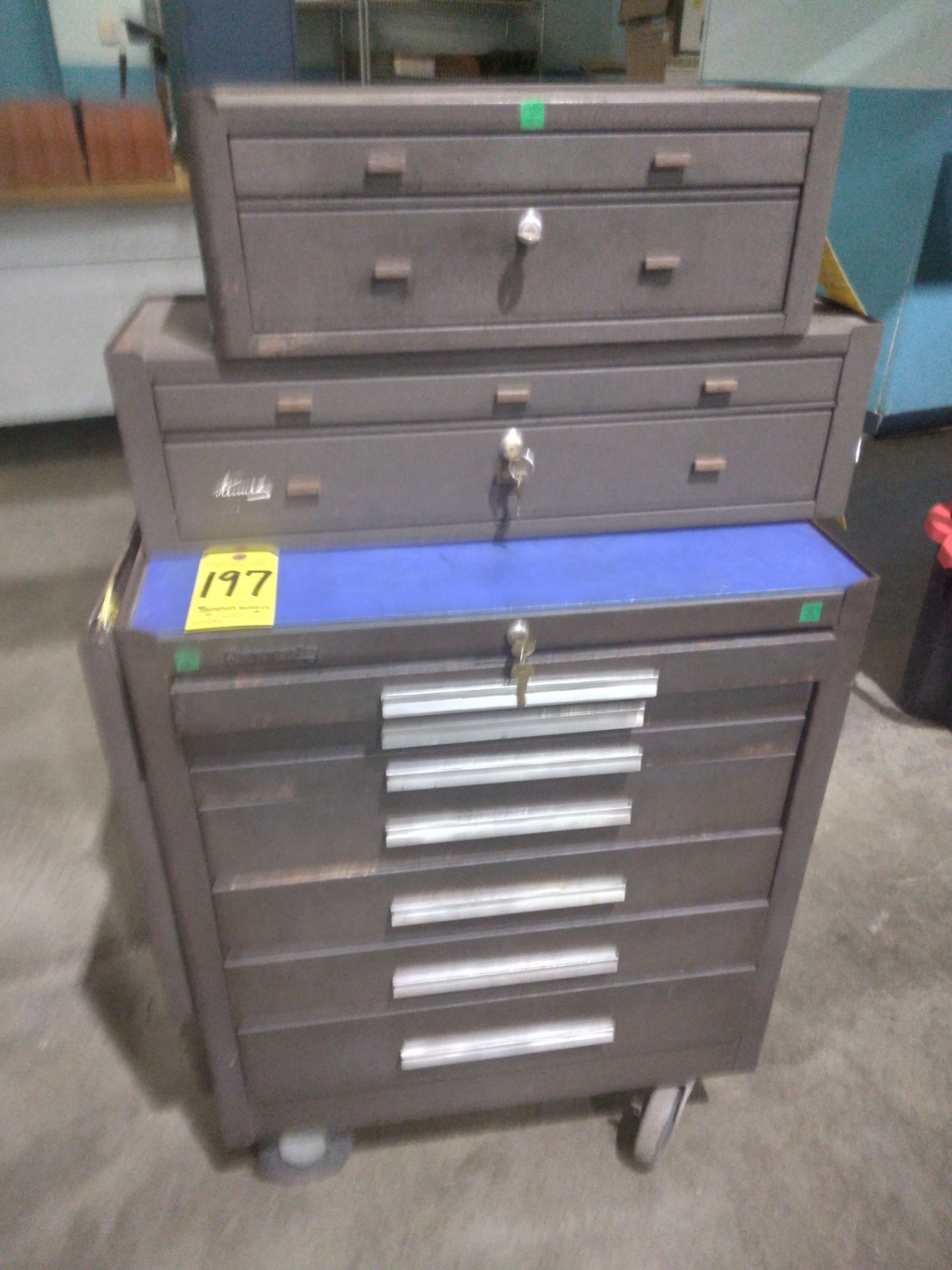 Kennedy Roll Around Tool Chest with (2) Top Cabinets