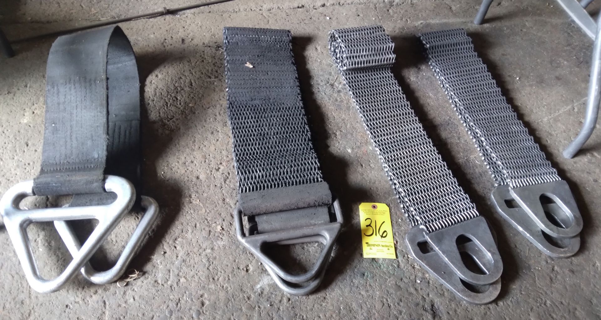 (3) Steel Lifting Straps and (1) Standard Lifting Straps